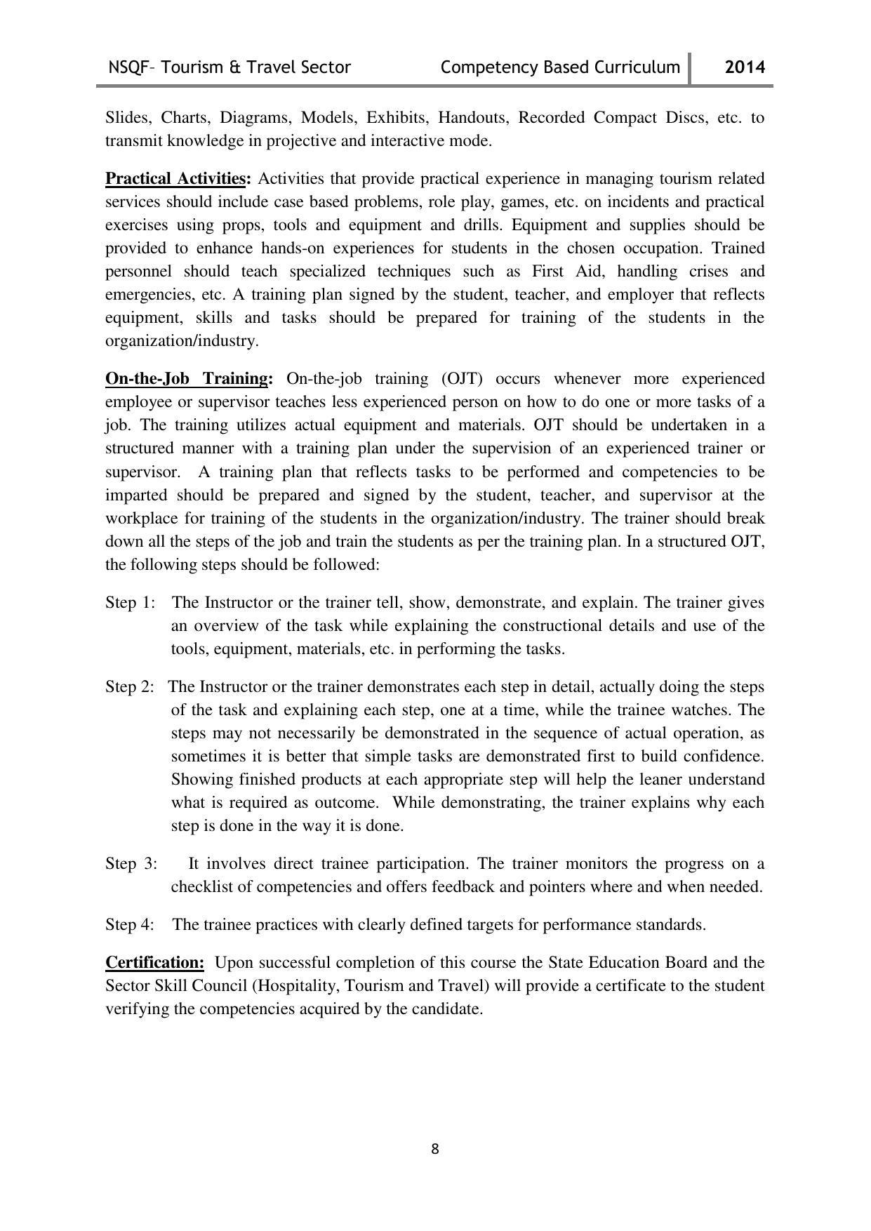 Maharashtra SSC Tourism & Travel Syllabus - Page 8