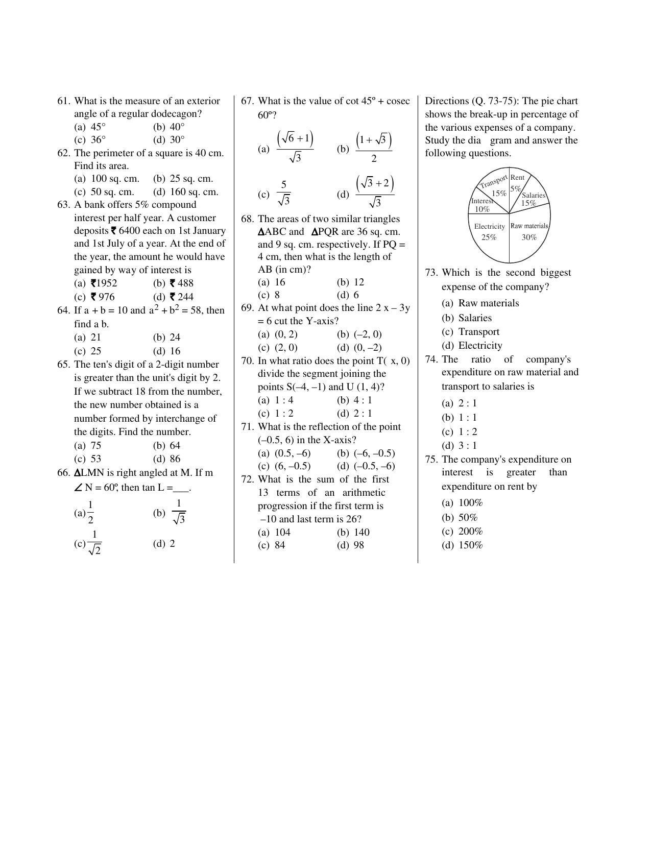 CUET General Knowledge Sample Paper 12 - Page 4