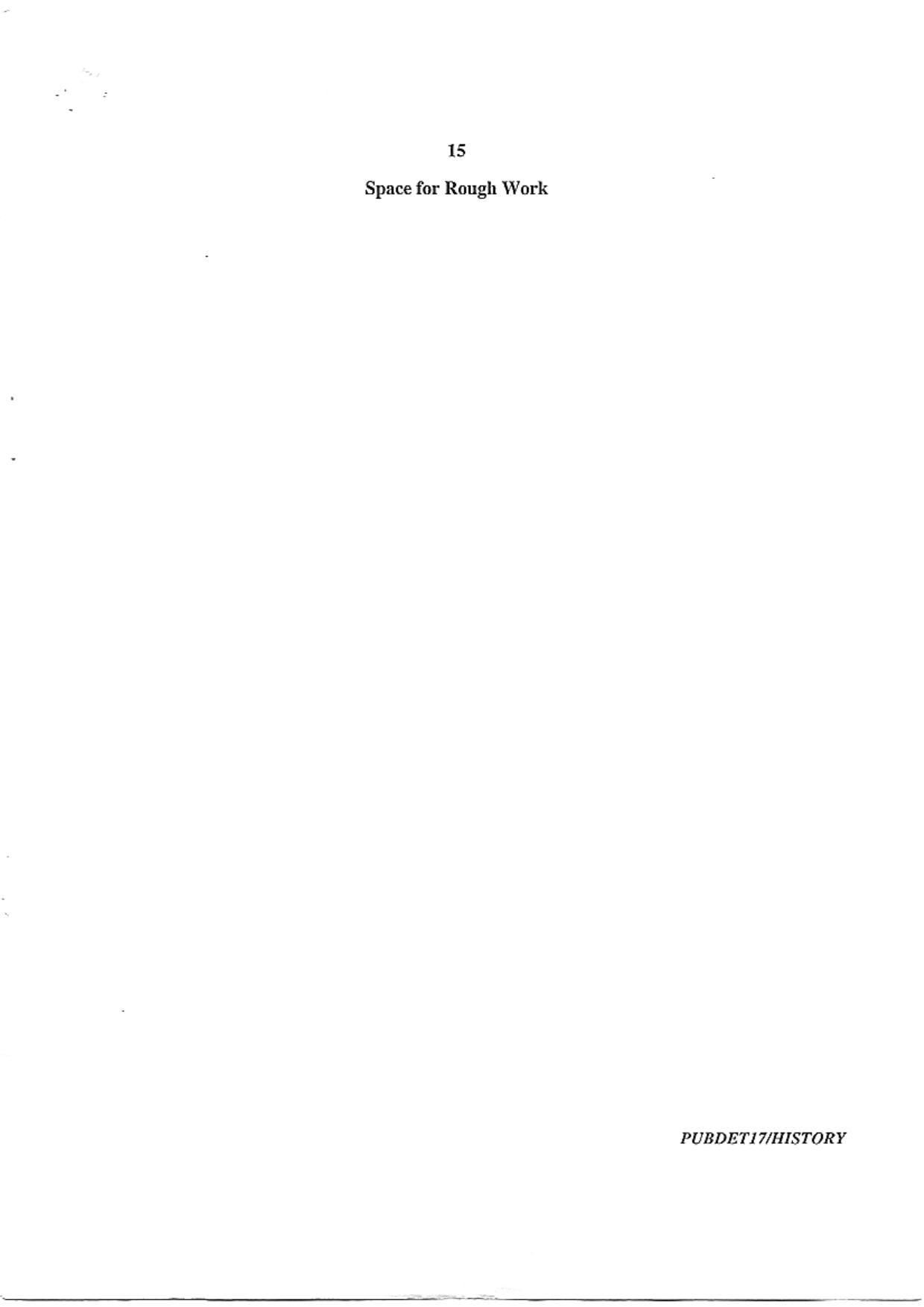 PUBDET 2017 History Question Papers - Page 15