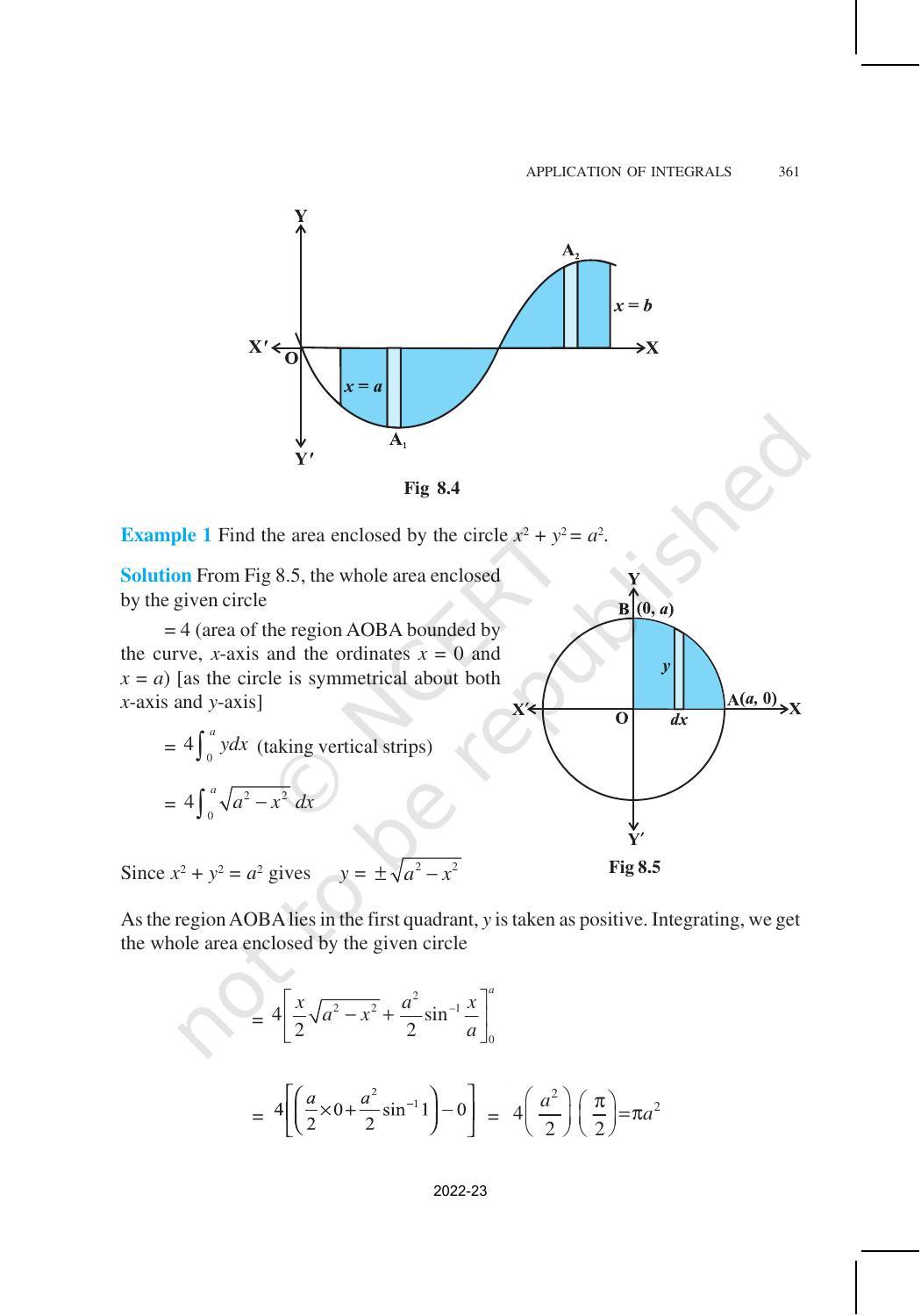 NCERT Book for Class 12 Maths Chapter 8 Application of Integrals - Page 3