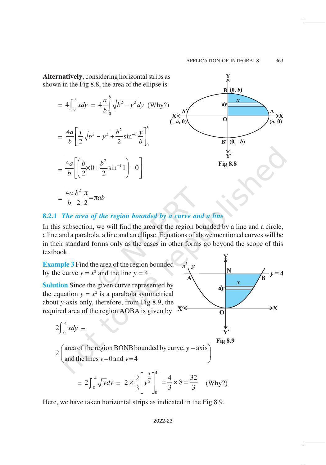 NCERT Book for Class 12 Maths Chapter 8 Application of Integrals - Page 5