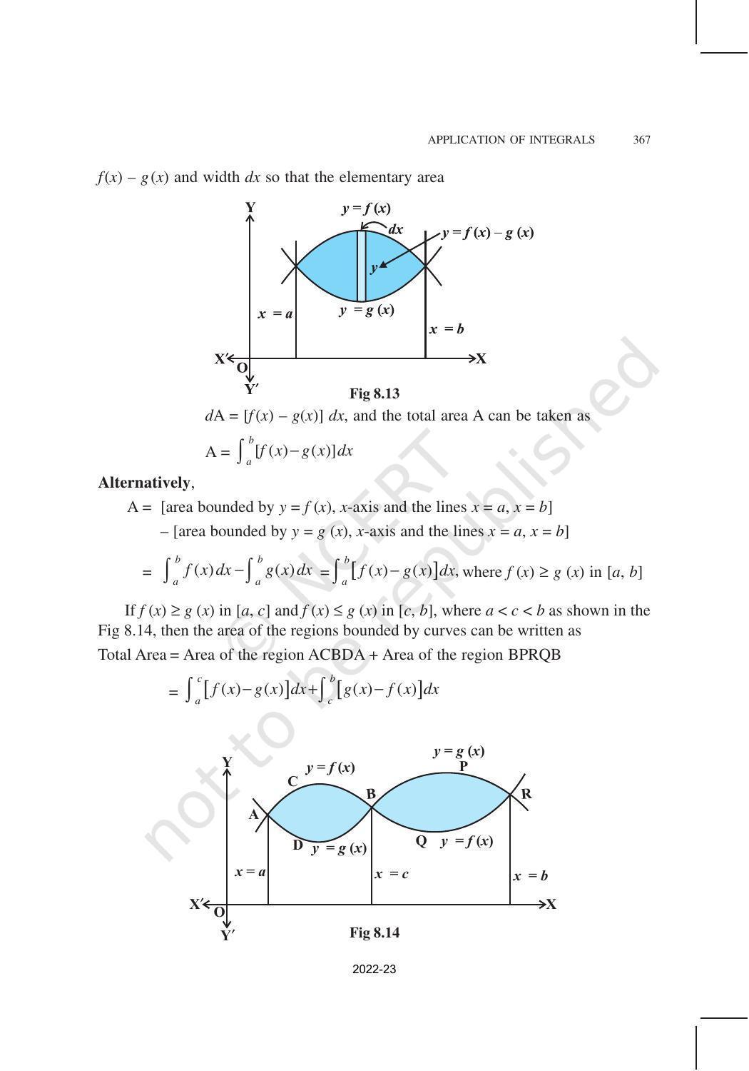 NCERT Book for Class 12 Maths Chapter 8 Application of Integrals - Page 9