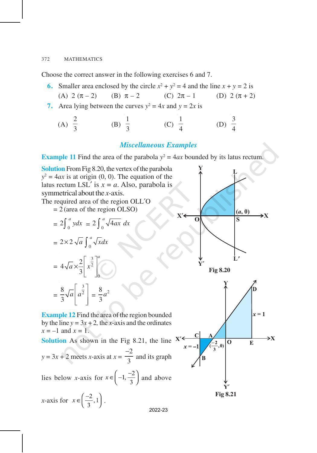 NCERT Book for Class 12 Maths Chapter 8 Application of Integrals - Page 14