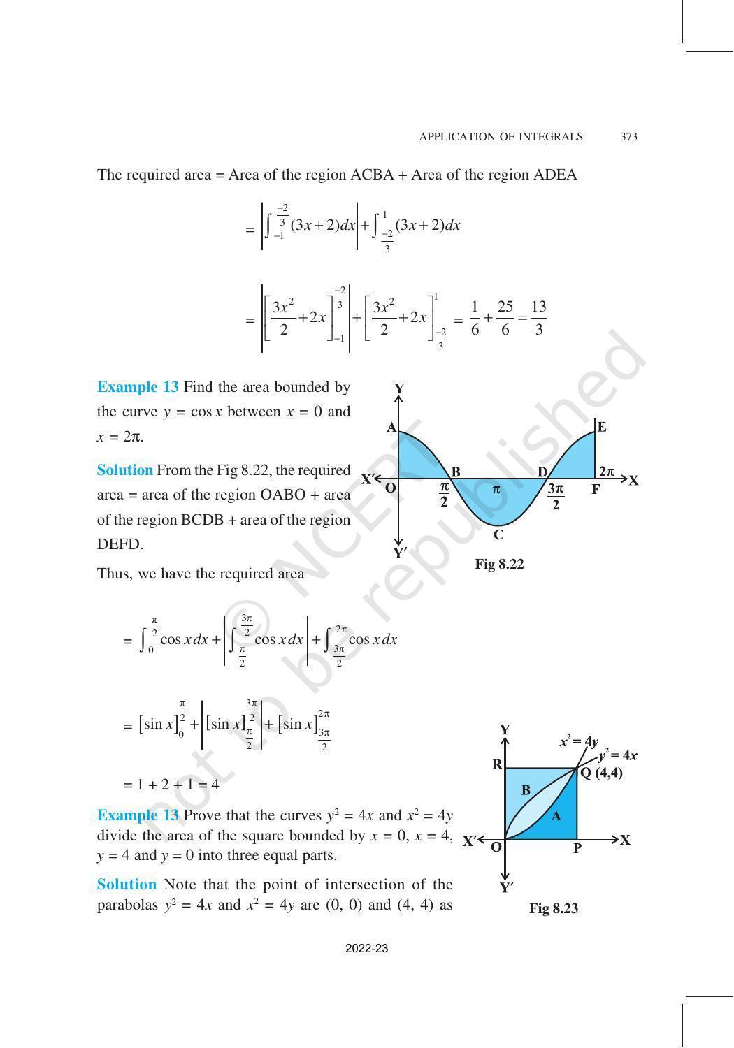 NCERT Book for Class 12 Maths Chapter 8 Application of Integrals - Page 15