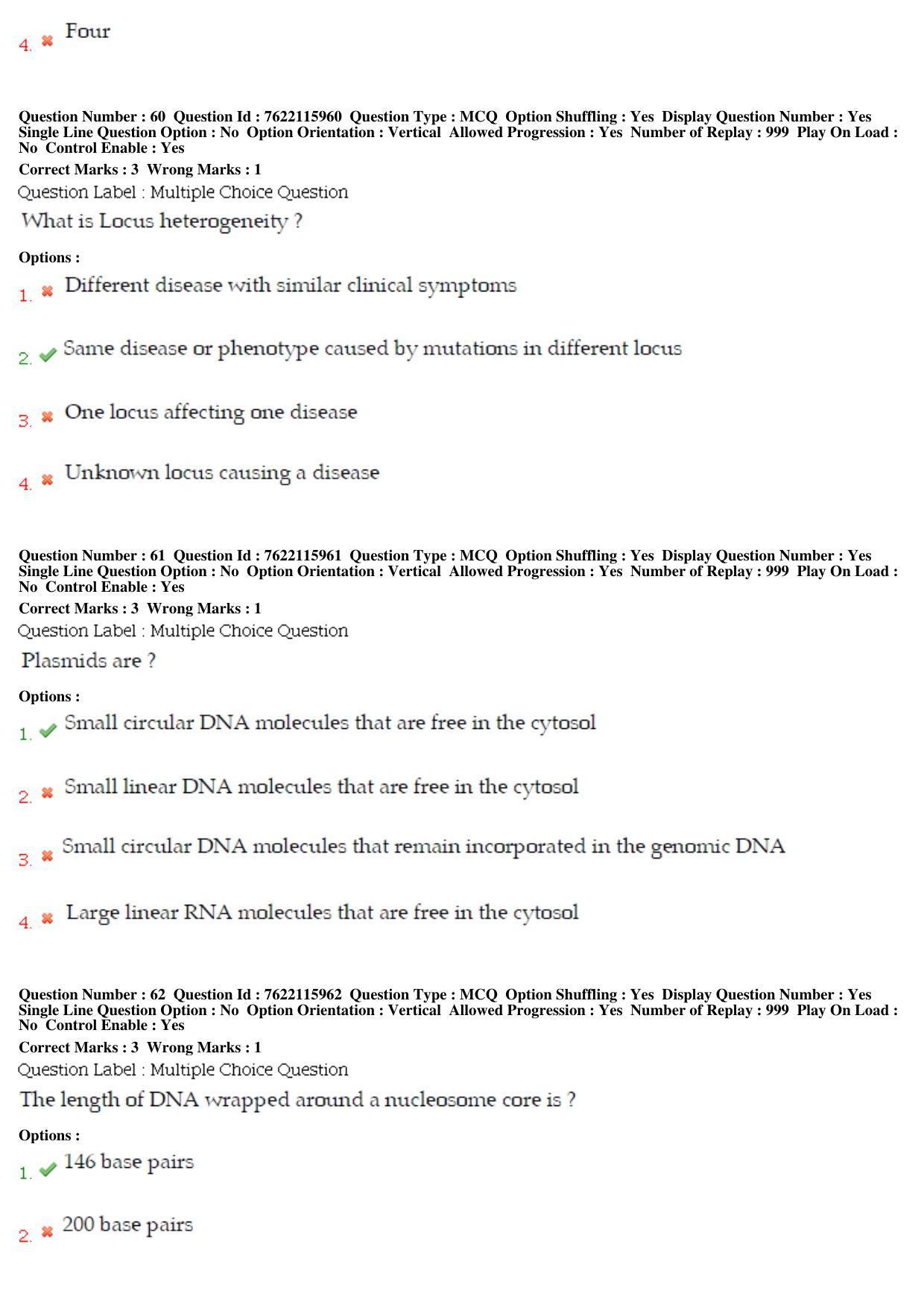 BHU RET Human and Clinical Gennetics 2019 Question Paper - Page 29