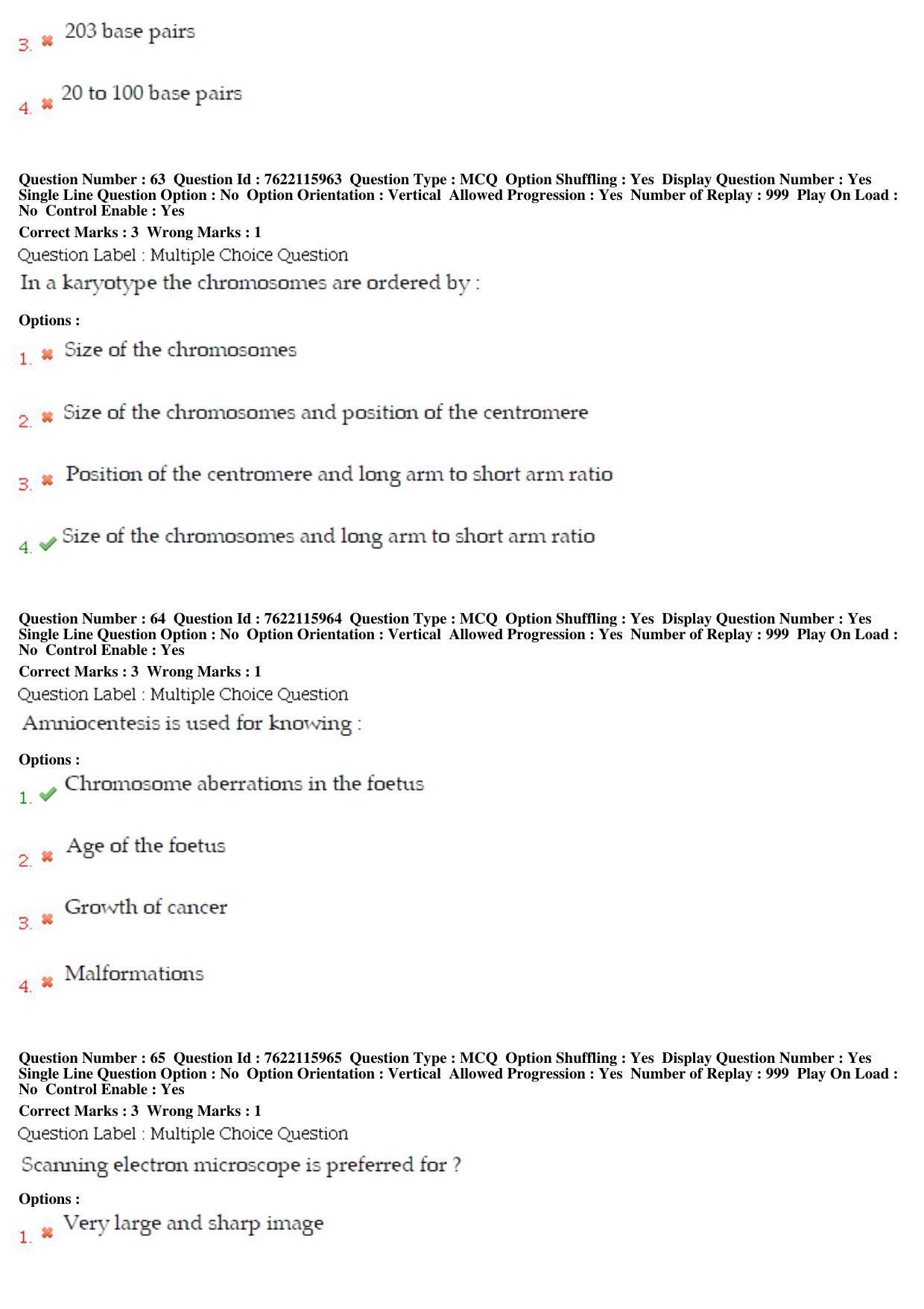 BHU RET Human and Clinical Gennetics 2019 Question Paper - Page 30