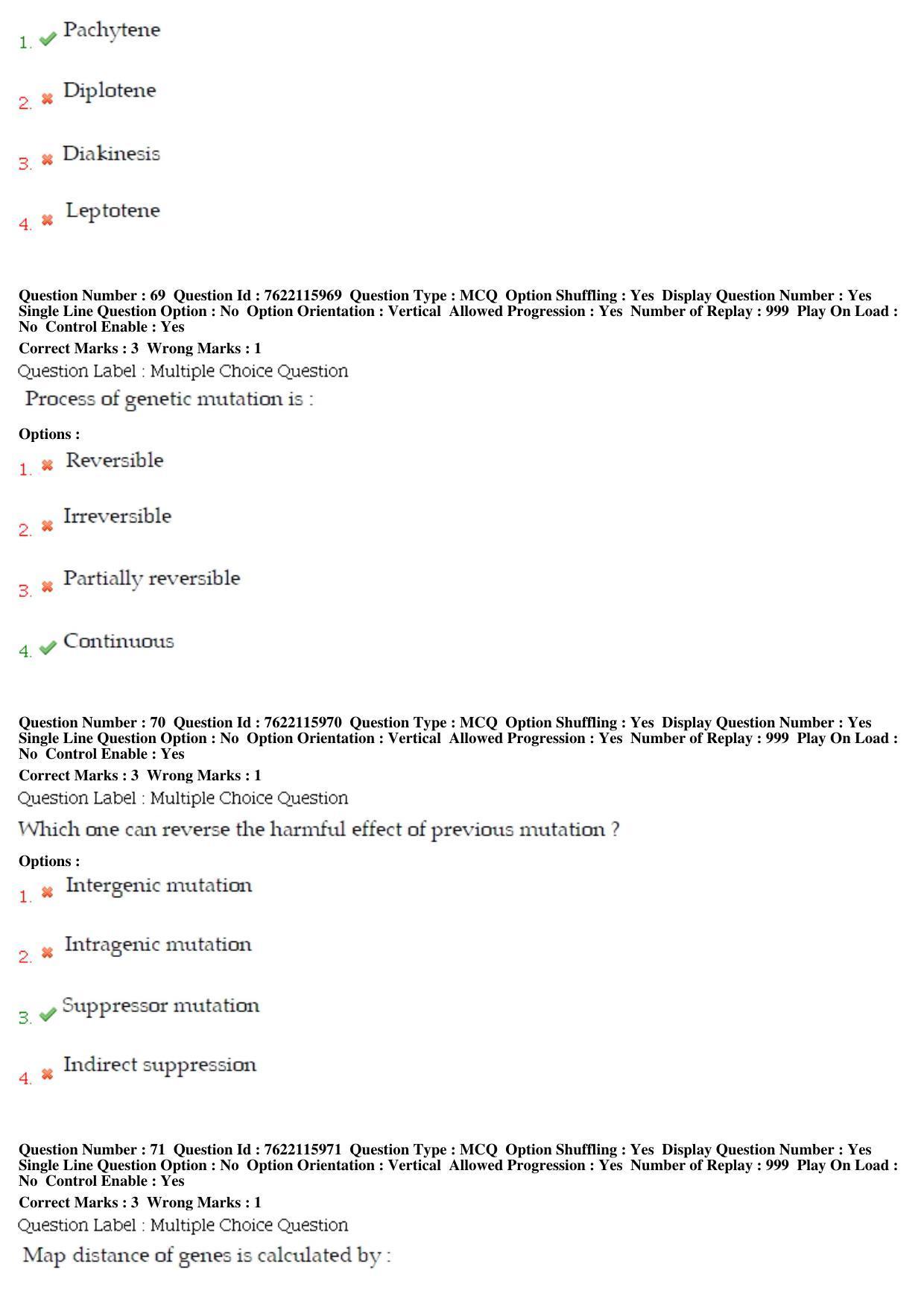 BHU RET Human and Clinical Gennetics 2019 Question Paper - Page 32