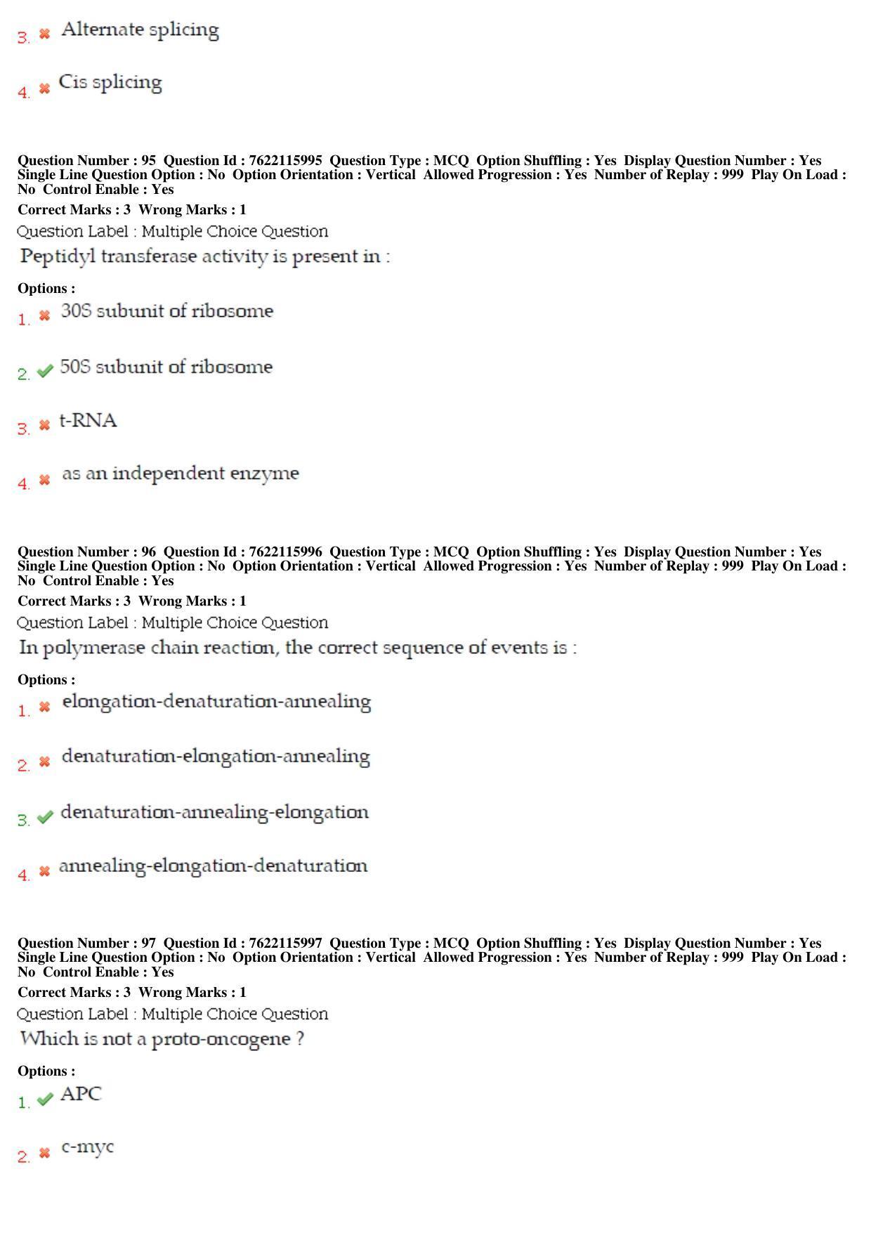 BHU RET Human and Clinical Gennetics 2019 Question Paper - Page 41