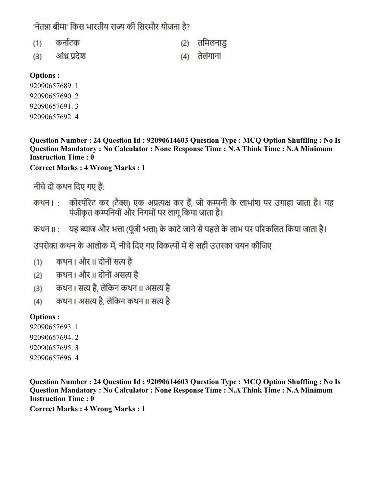CUET PG 2023: HUQP06 – Dev. and Labour studies(Eng)-Shift 3 (12-06-2023) Question Paper - Page 23