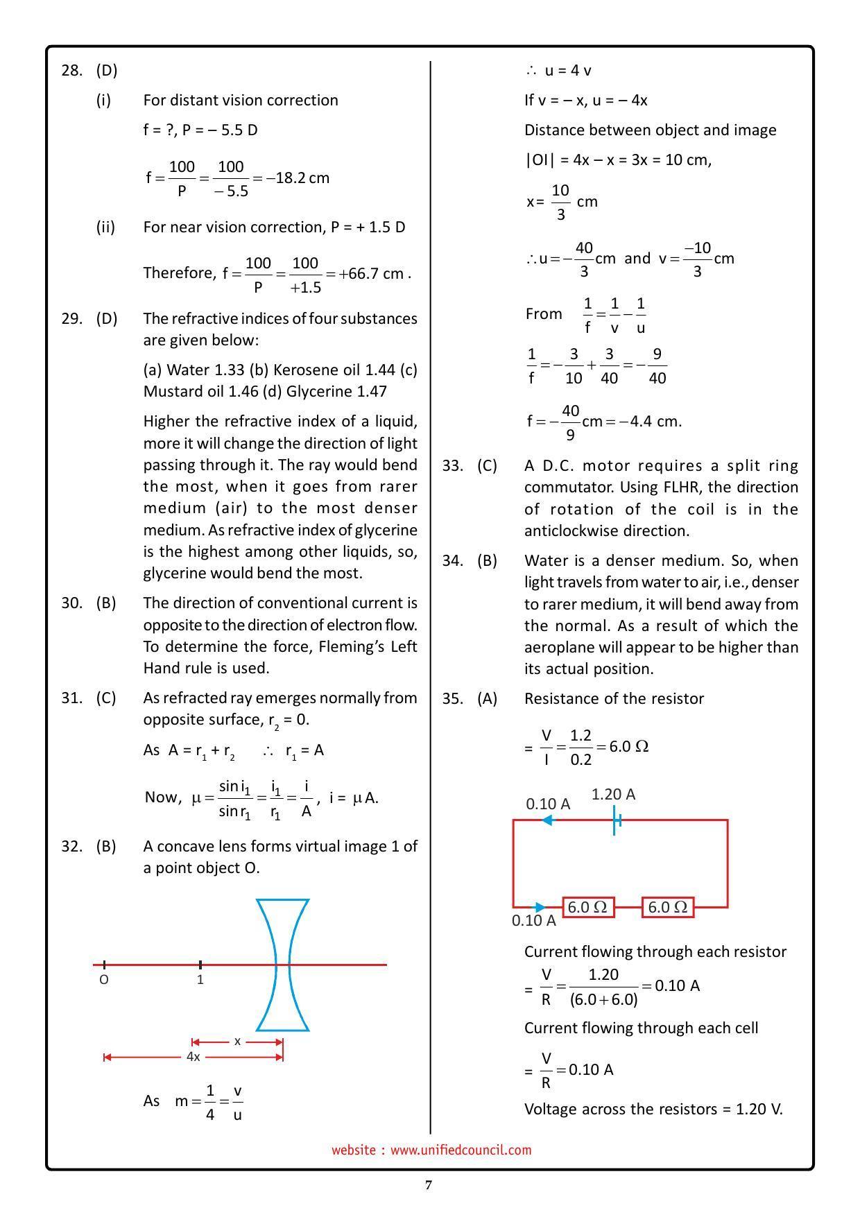 NSTSE 2023 Class 10 Answer Key (Paper Code 489) - Page 7