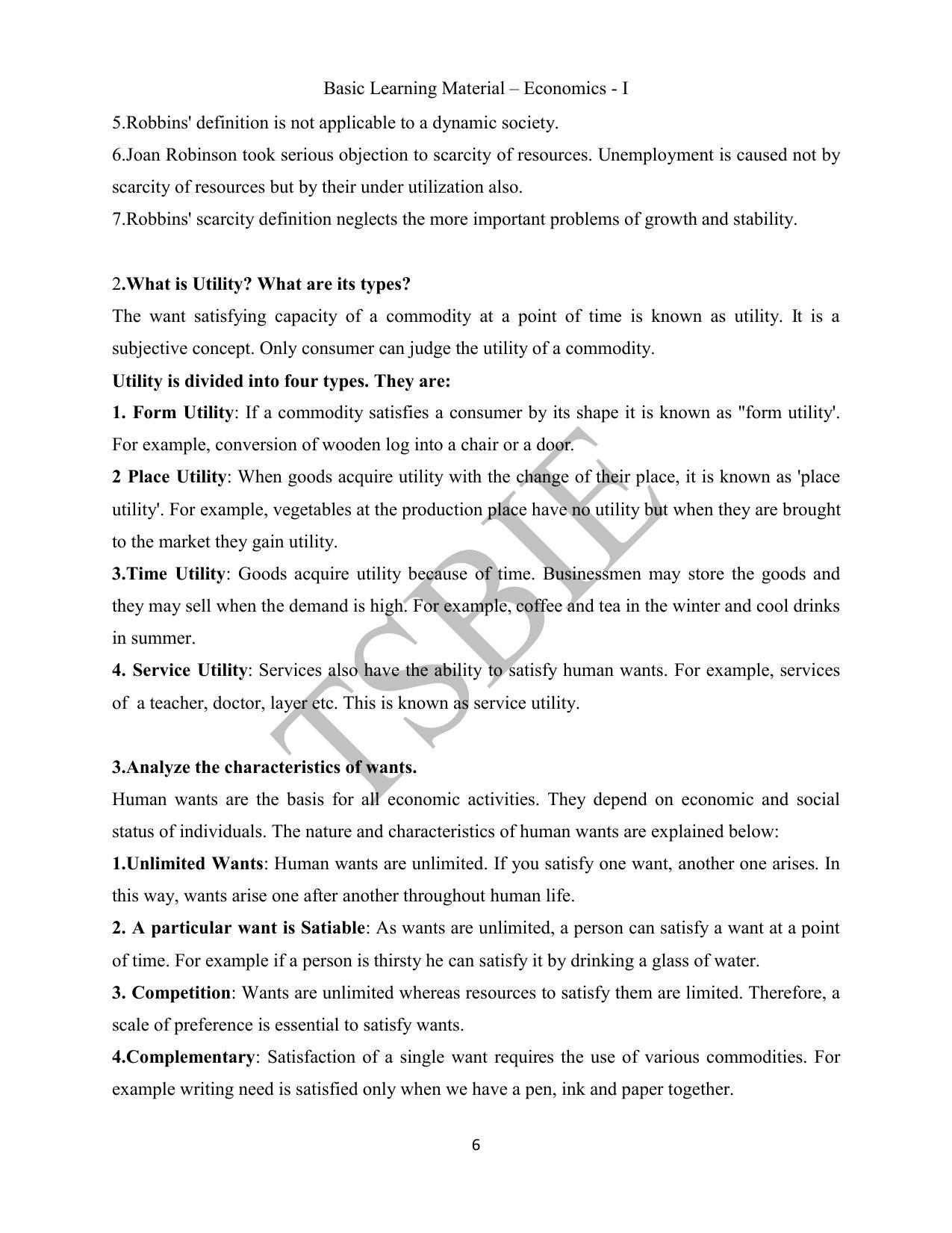 TS SCERT Inter 1st Year Economics Path 1 (English Medium) Text Book - Page 7