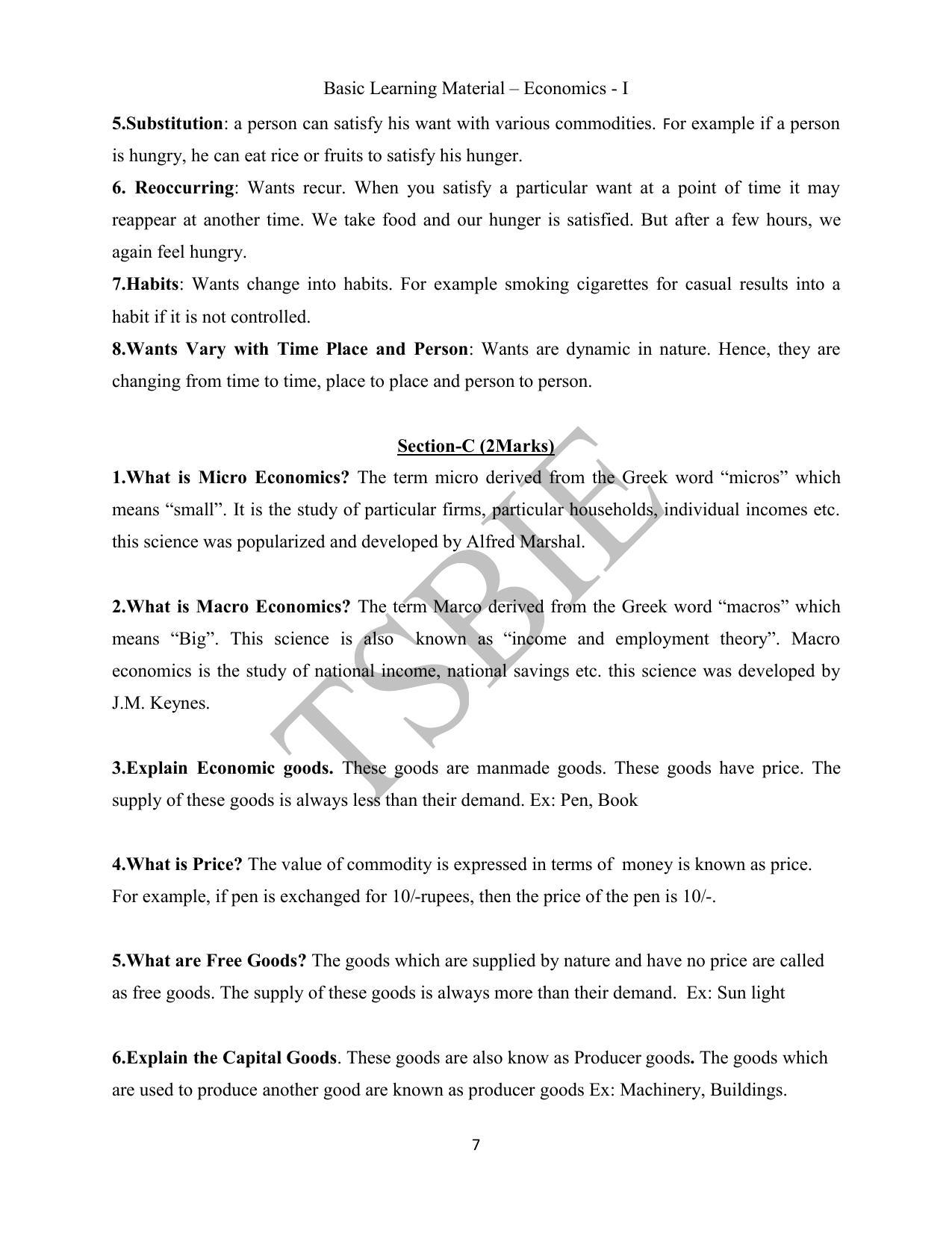 TS SCERT Inter 1st Year Economics Path 1 (English Medium) Text Book - Page 8