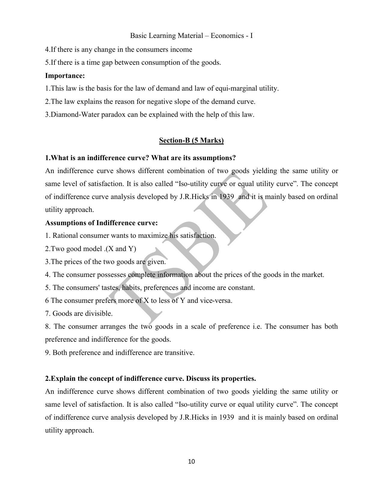 TS SCERT Inter 1st Year Economics Path 1 (English Medium) Text Book - Page 11