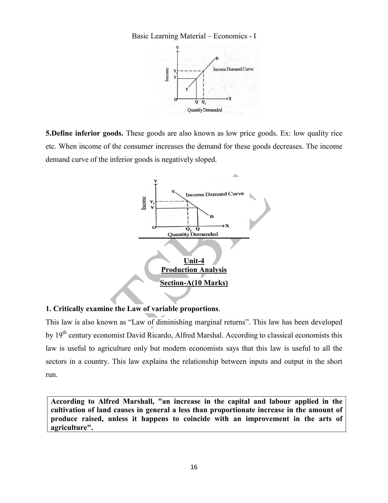 TS SCERT Inter 1st Year Economics Path 1 (English Medium) Text Book - Page 17