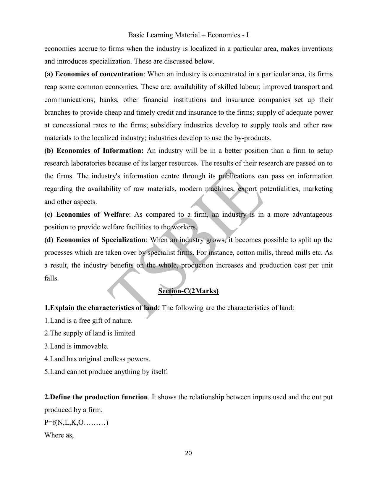 TS SCERT Inter 1st Year Economics Path 1 (English Medium) Text Book - Page 21