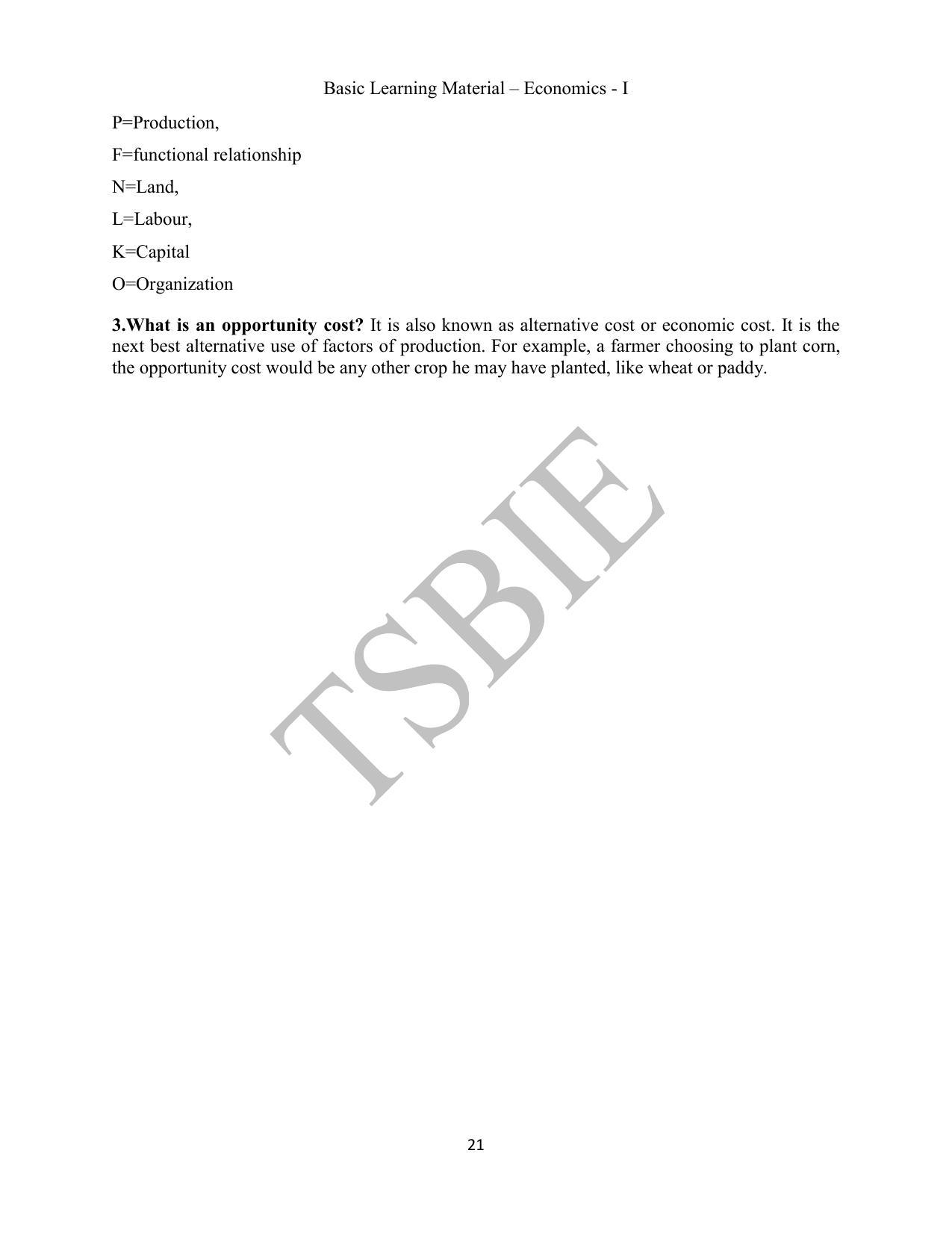 TS SCERT Inter 1st Year Economics Path 1 (English Medium) Text Book - Page 22