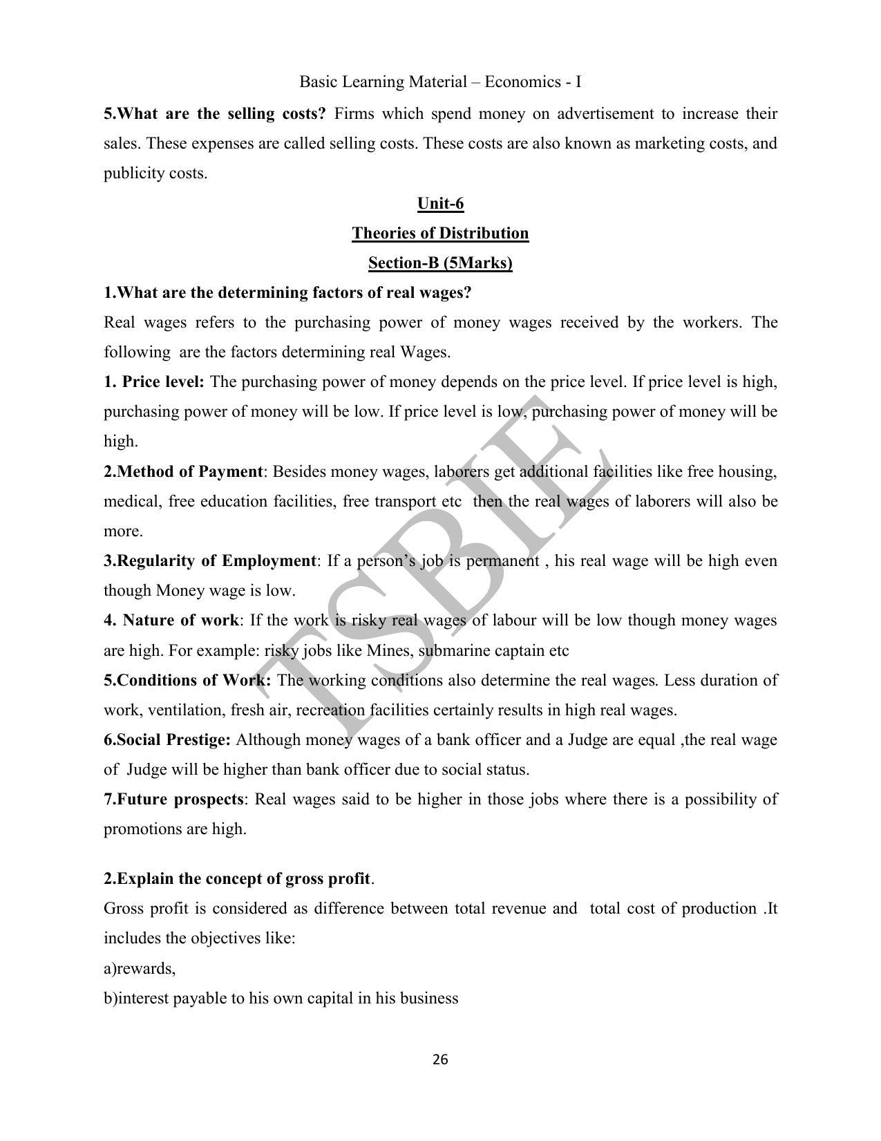 TS SCERT Inter 1st Year Economics Path 1 (English Medium) Text Book - Page 27