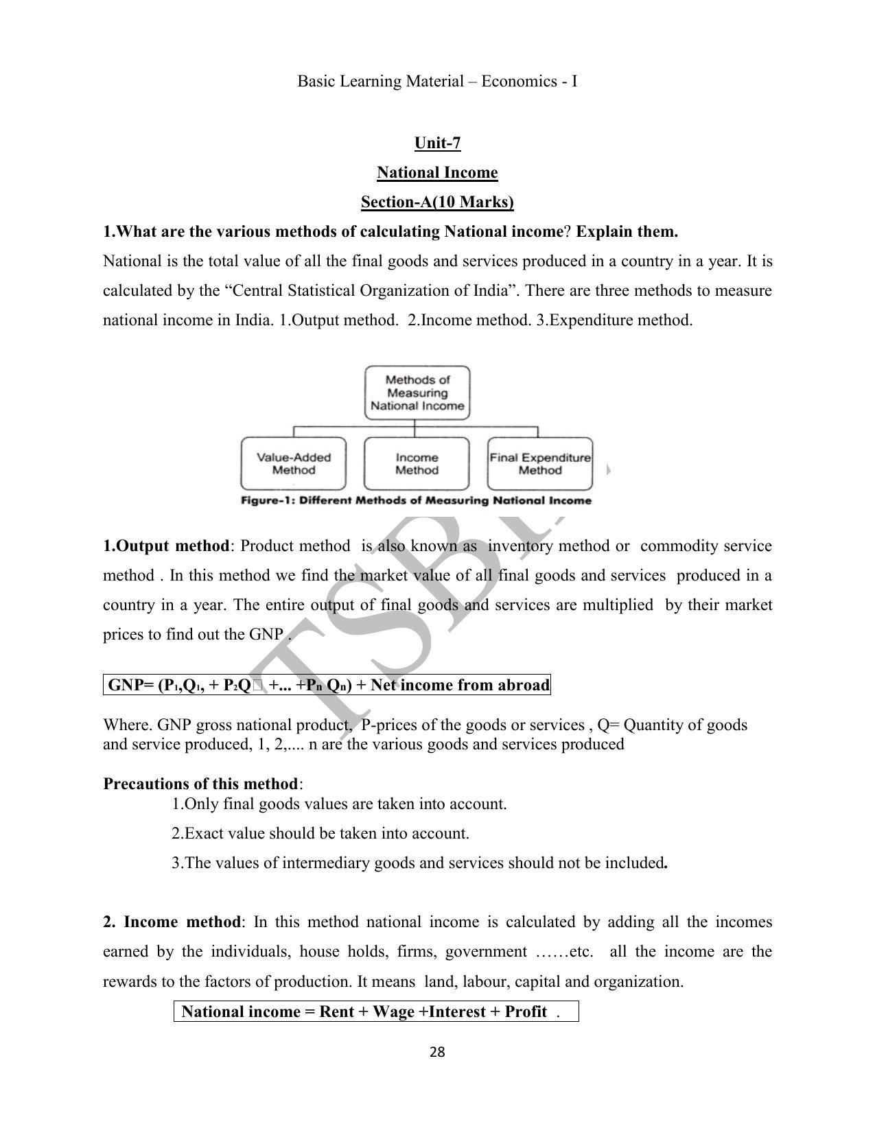 TS SCERT Inter 1st Year Economics Path 1 (English Medium) Text Book - Page 29