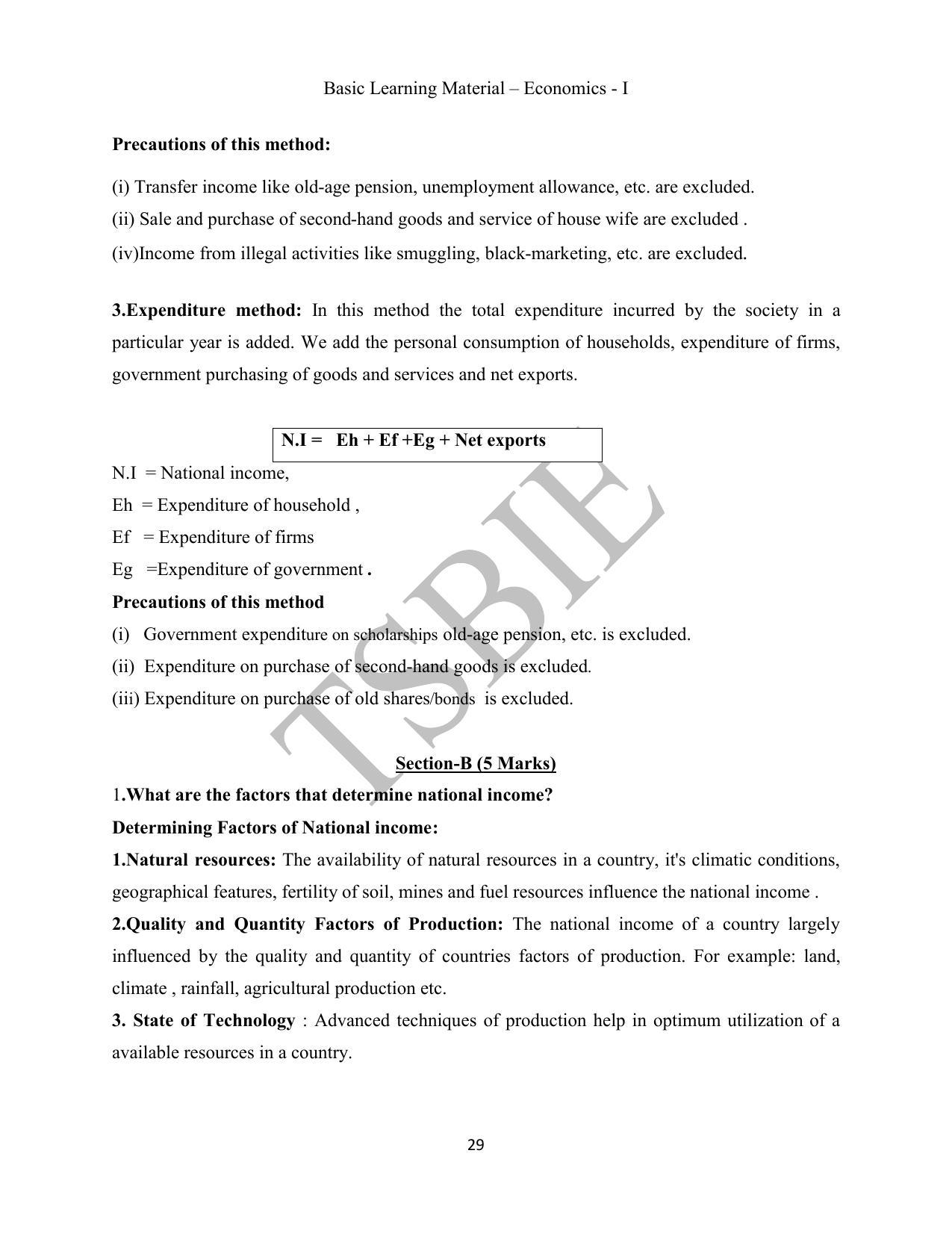TS SCERT Inter 1st Year Economics Path 1 (English Medium) Text Book - Page 30