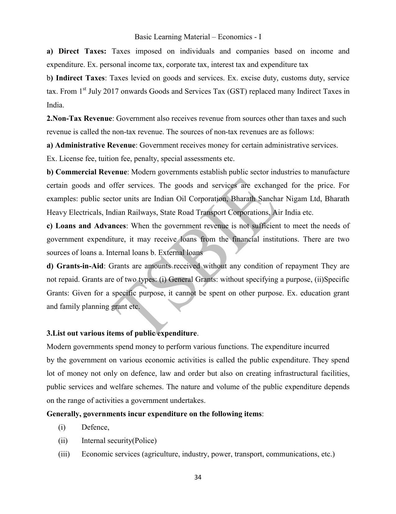 TS SCERT Inter 1st Year Economics Path 1 (English Medium) Text Book - Page 35
