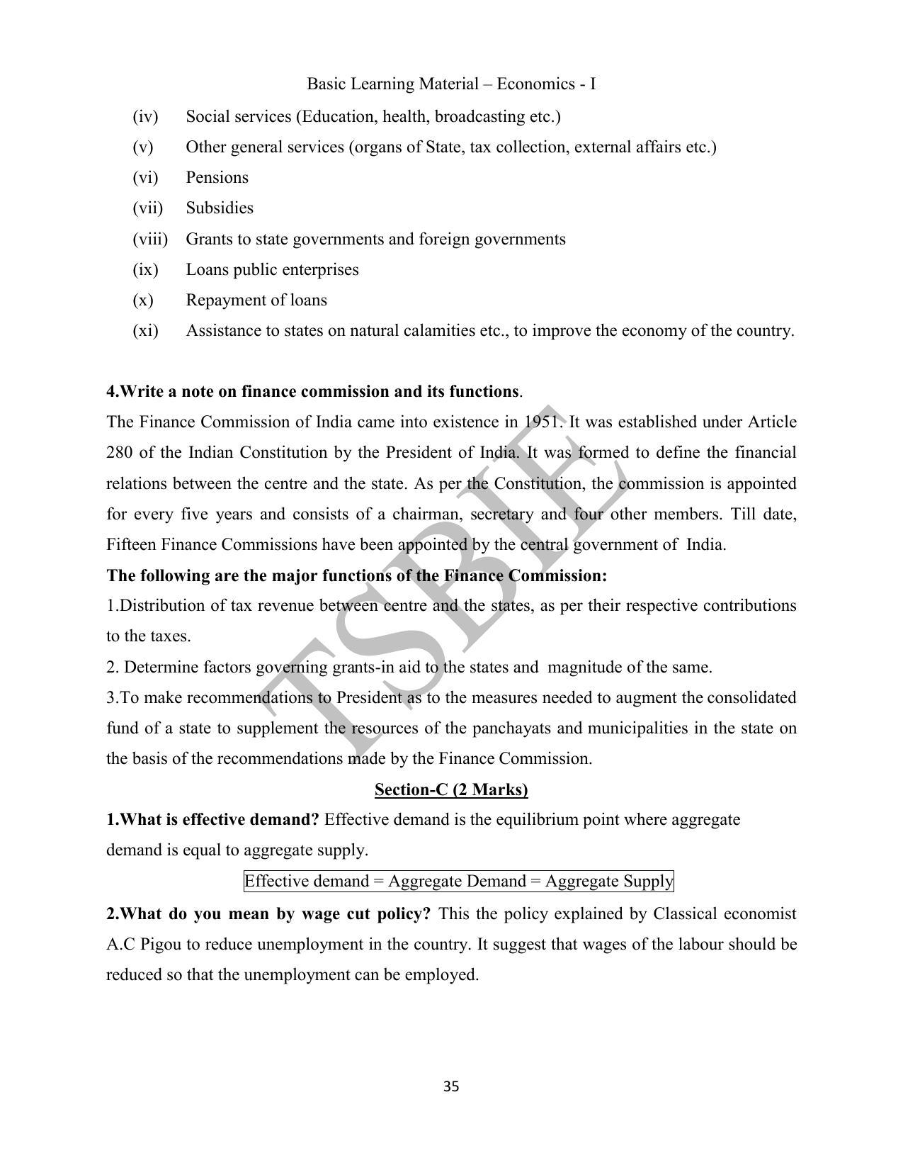 TS SCERT Inter 1st Year Economics Path 1 (English Medium) Text Book - Page 36