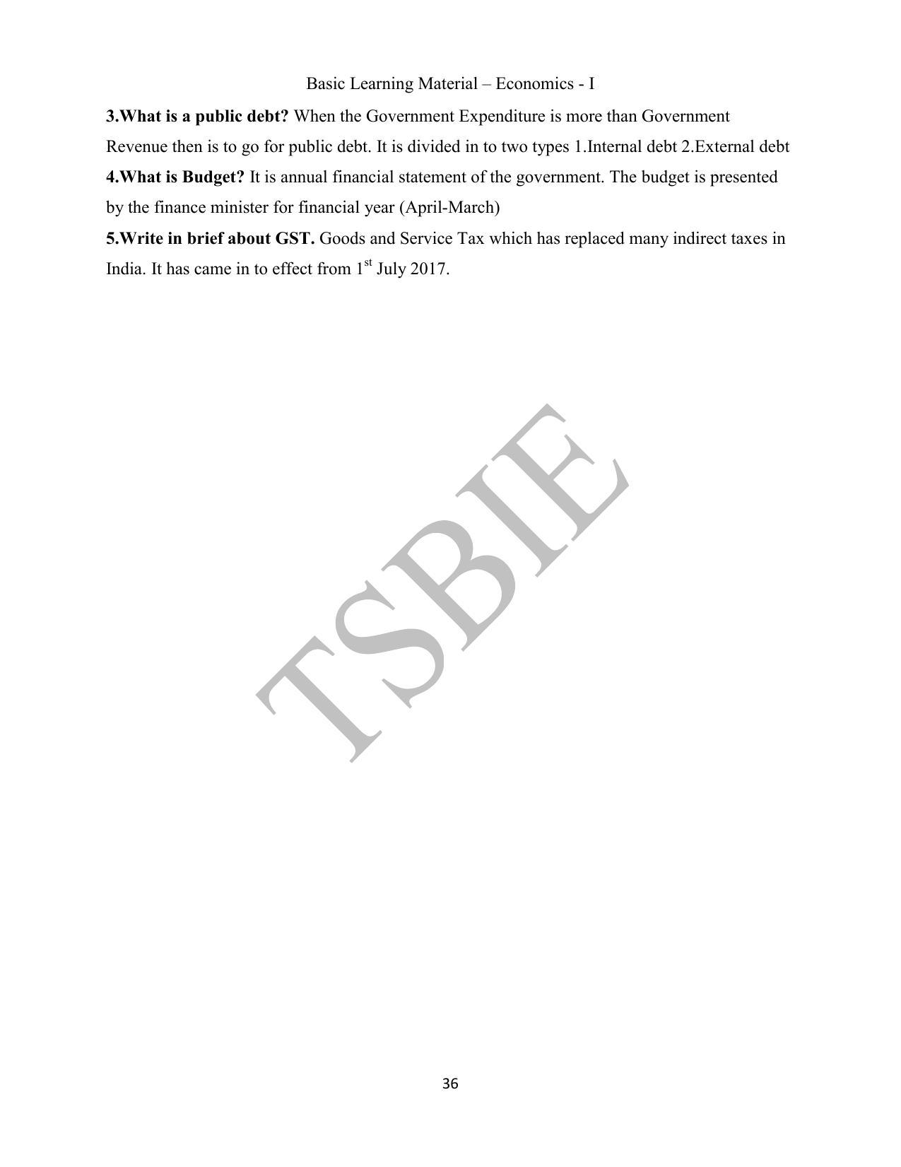 TS SCERT Inter 1st Year Economics Path 1 (English Medium) Text Book - Page 37