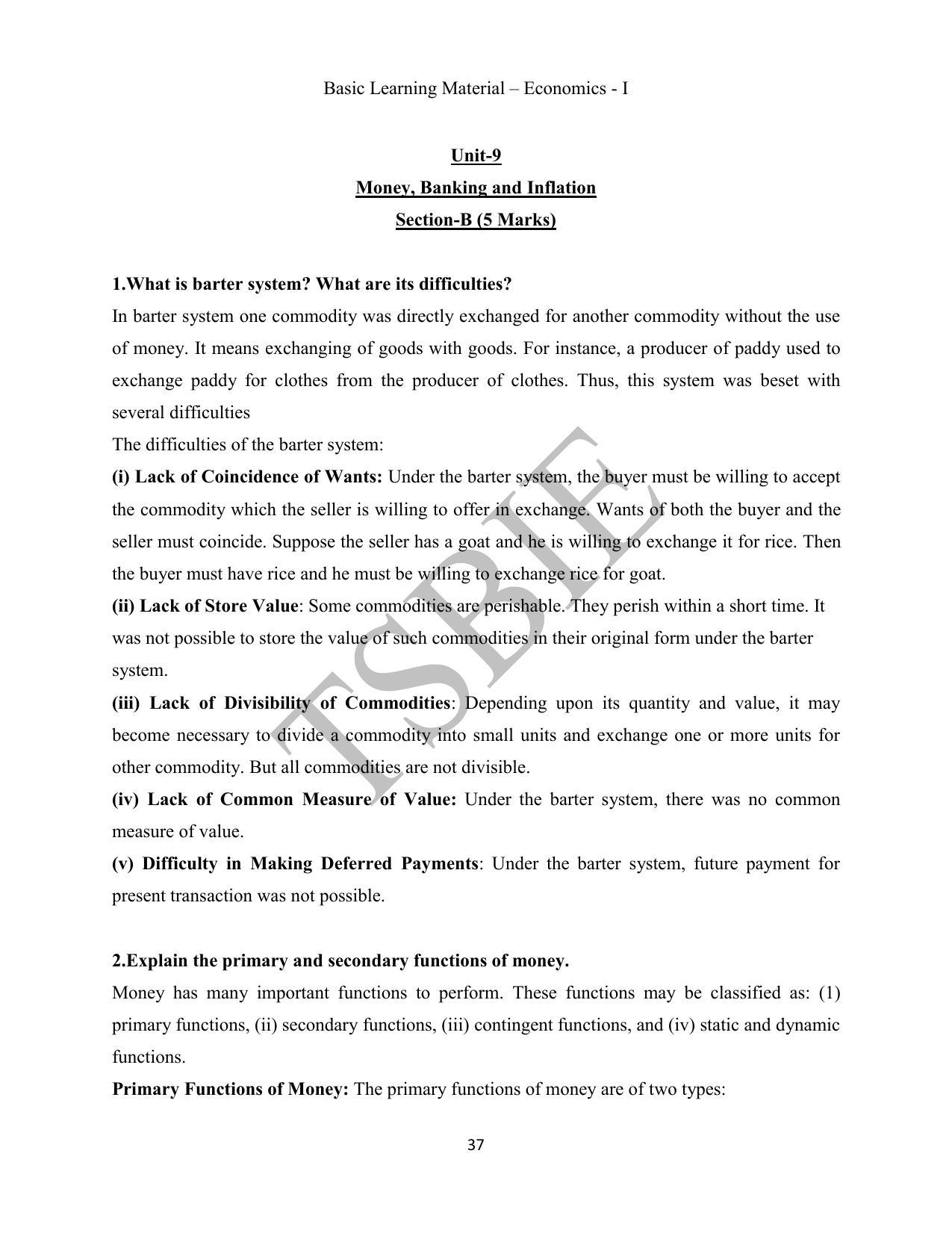 TS SCERT Inter 1st Year Economics Path 1 (English Medium) Text Book - Page 38