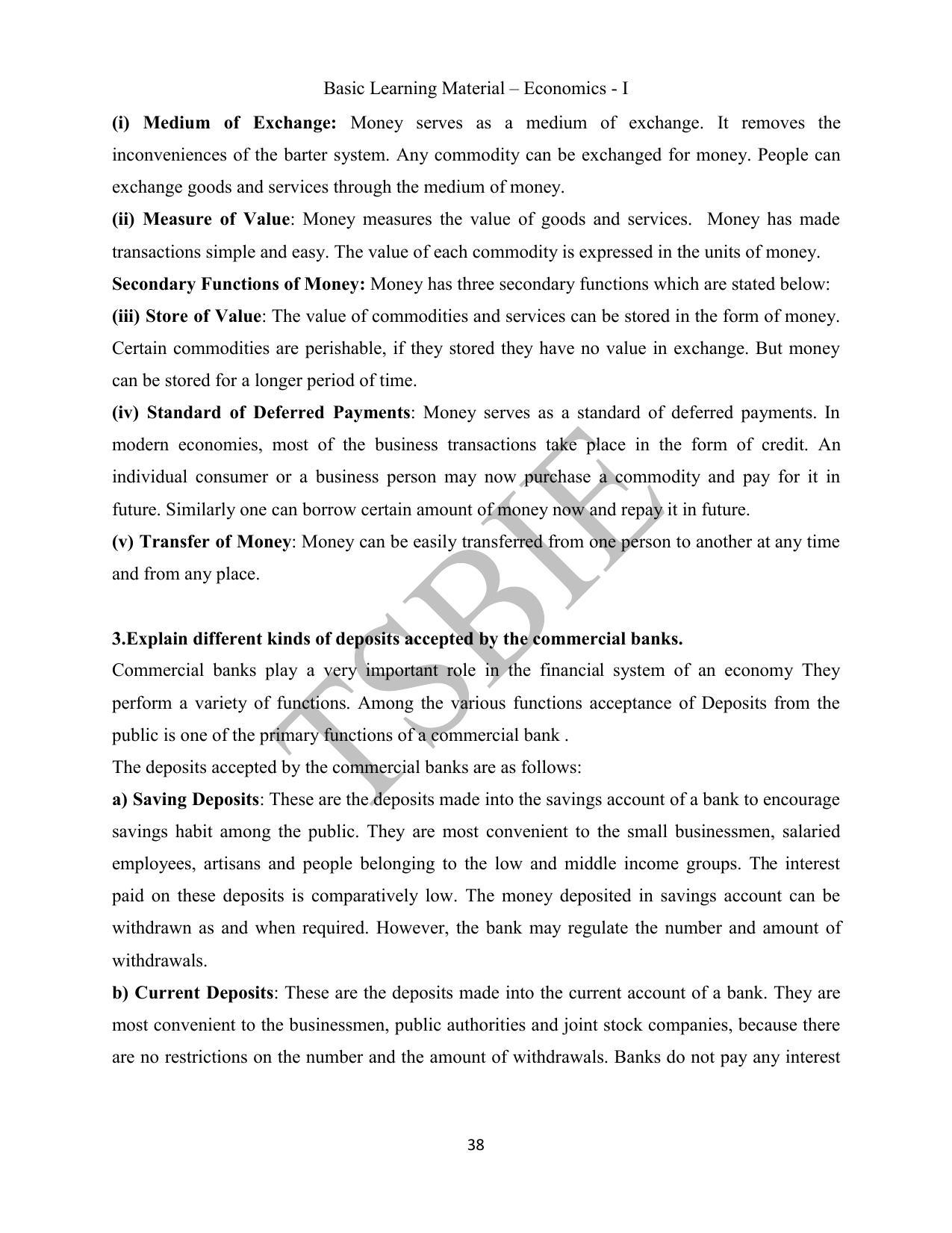 TS SCERT Inter 1st Year Economics Path 1 (English Medium) Text Book - Page 39