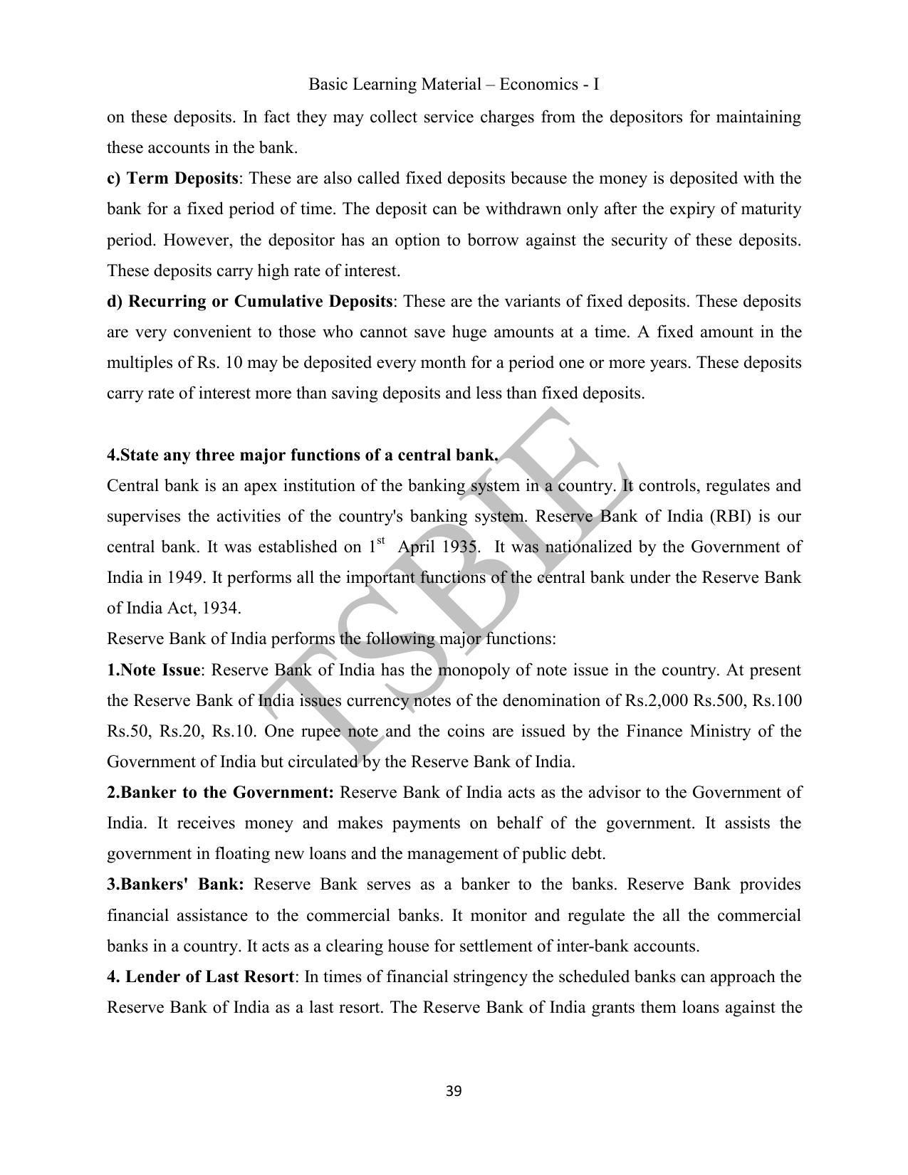 TS SCERT Inter 1st Year Economics Path 1 (English Medium) Text Book - Page 40