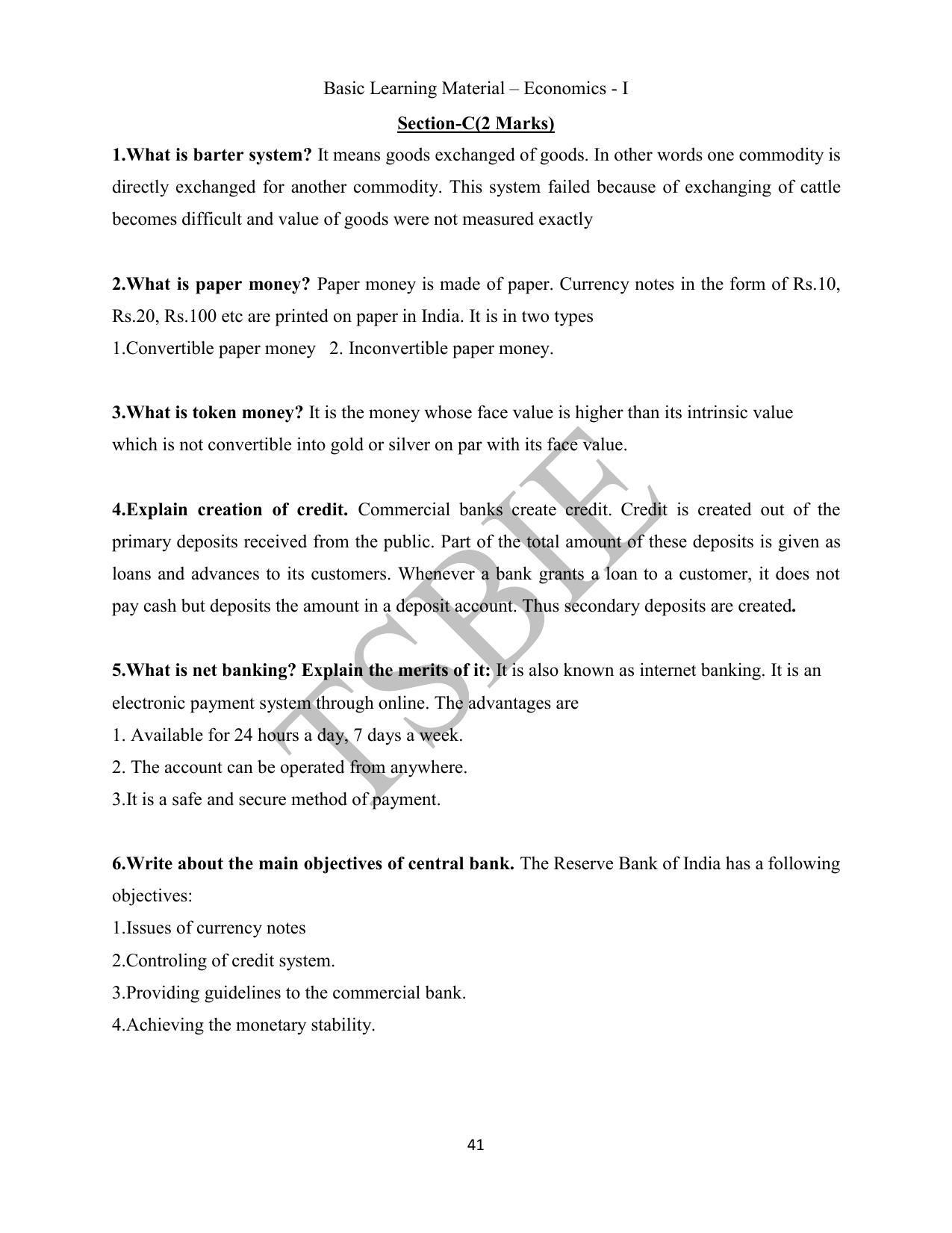 TS SCERT Inter 1st Year Economics Path 1 (English Medium) Text Book - Page 42