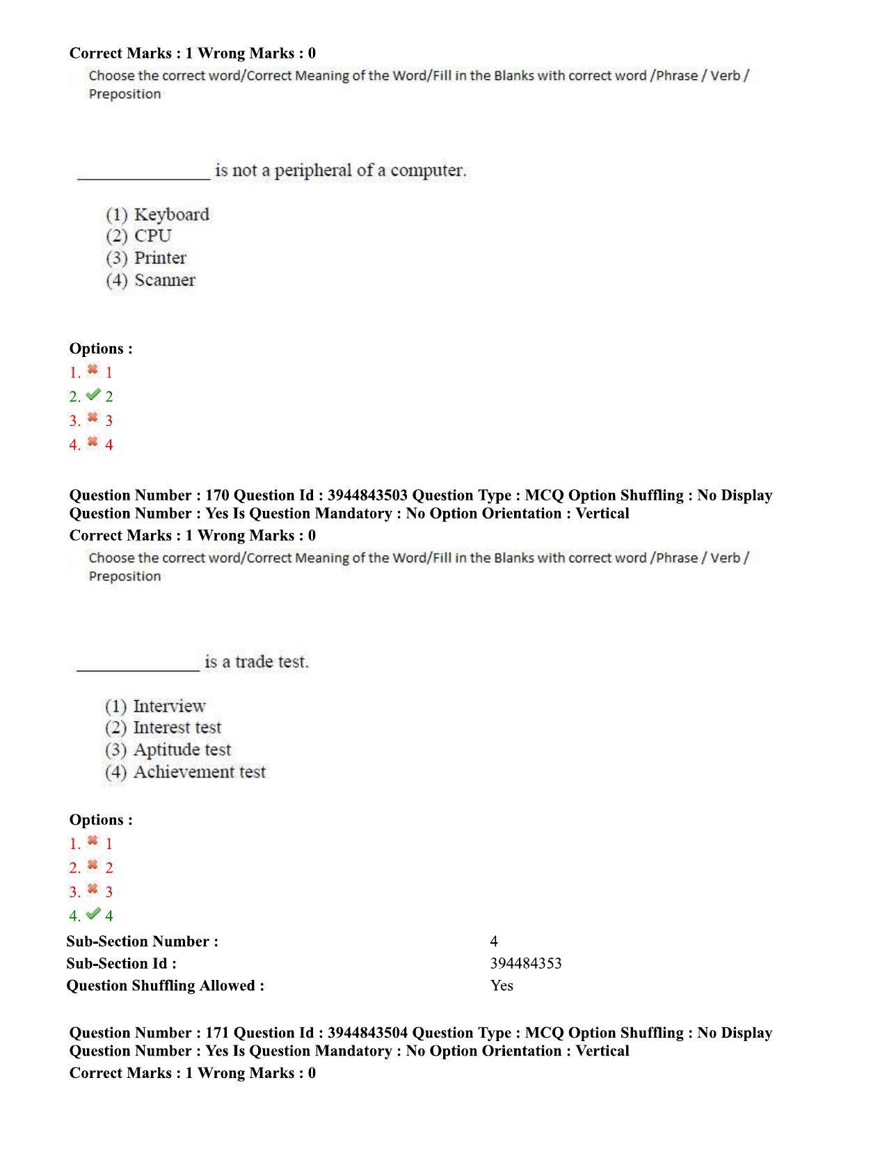 TS ICET 2020 Question Paper 2 - Sep 30, 2020	 - Page 124