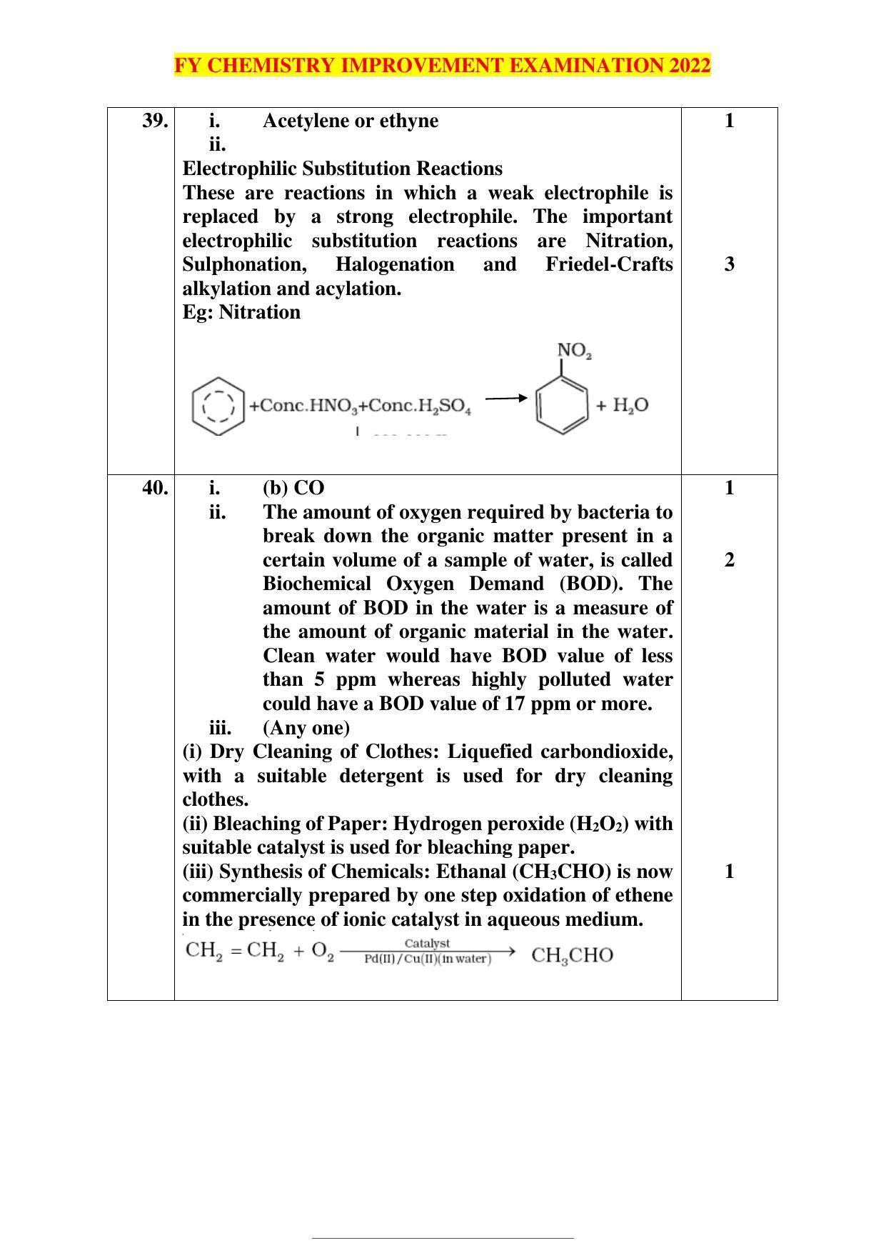 Kerala Plus One 2022 Chemistry Improvement Answer Key - Page 14