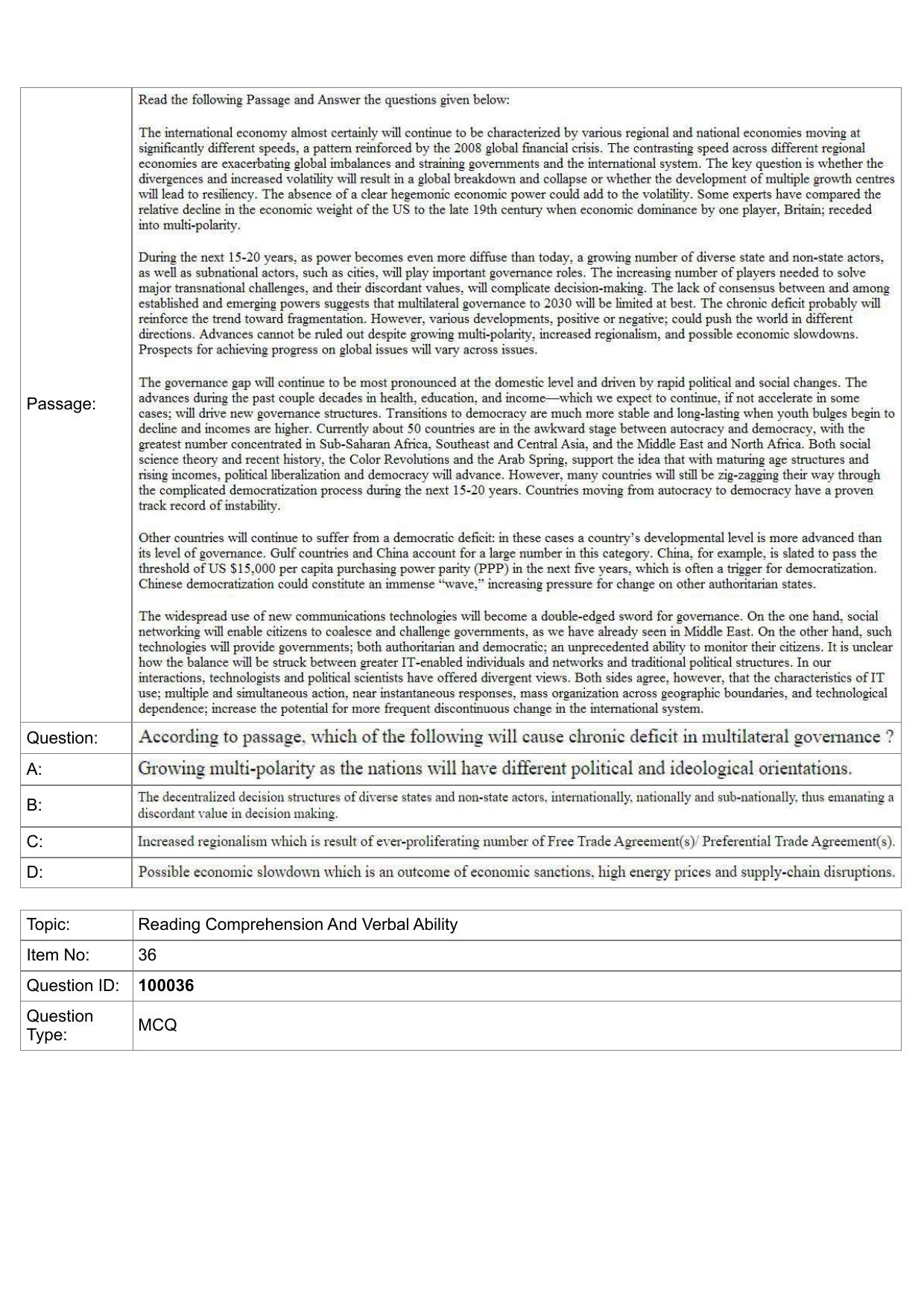 IIFT 2023 Question Paper - Page 19