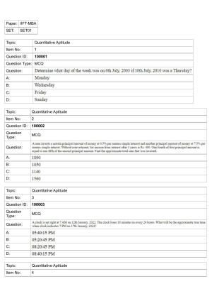 IIFT 2023 Question Paper