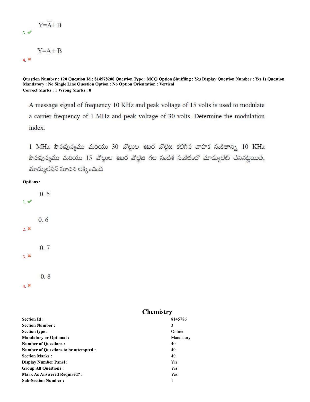 TS EAMCET 2020 Engineering Question Paper with Key (10 Sep.2020 Forenoon) - Page 78