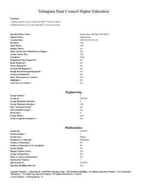 TS EAMCET 2020 Engineering Question Paper with Key (10 Sep.2020 Forenoon)