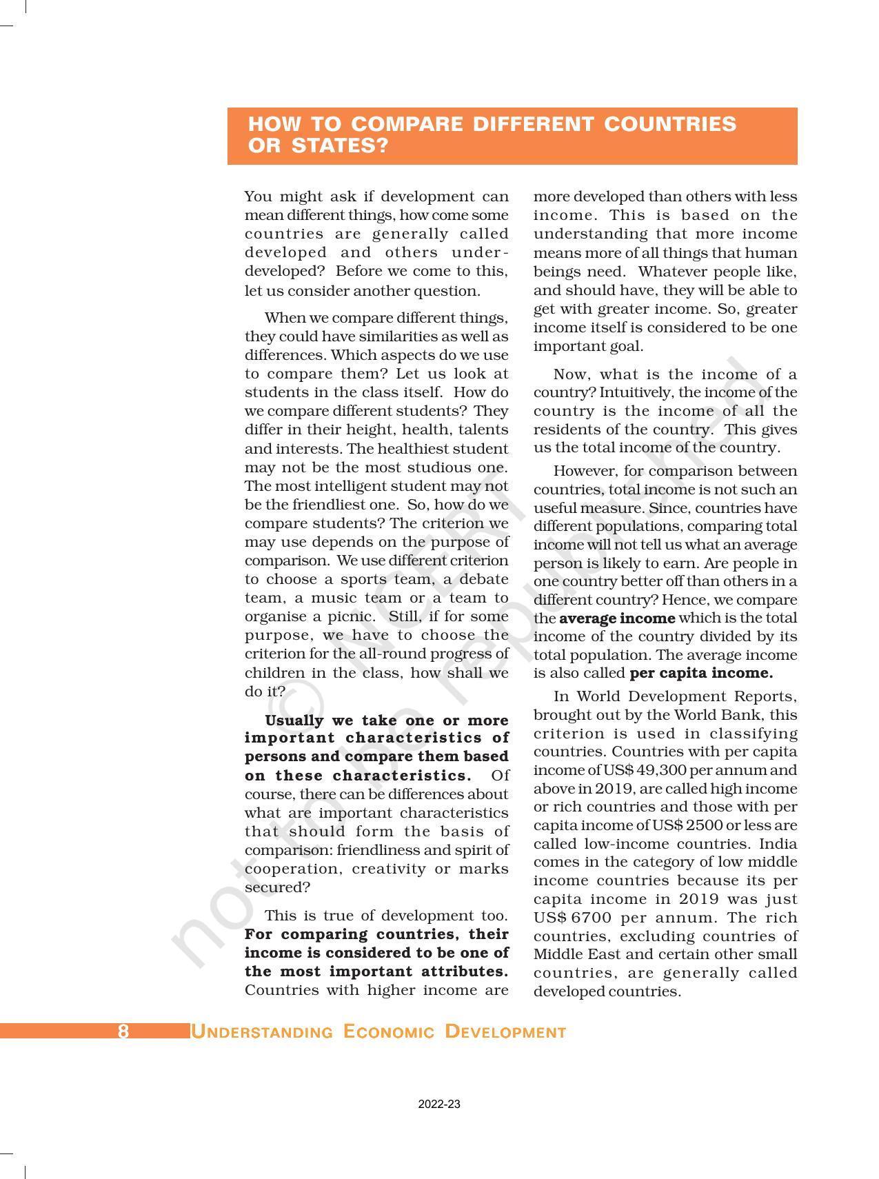 NCERT Book for Class 10 Economics Chapter 1 Development - Page 7