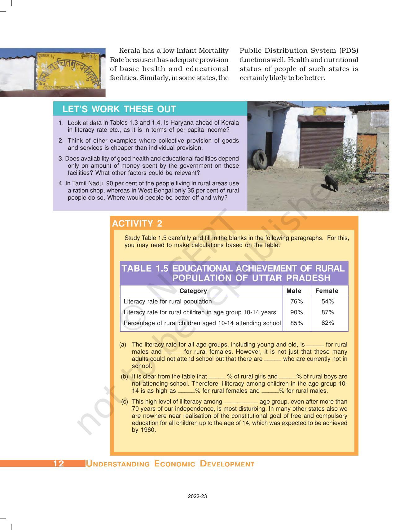 NCERT Book for Class 10 Economics Chapter 1 Development - Page 11