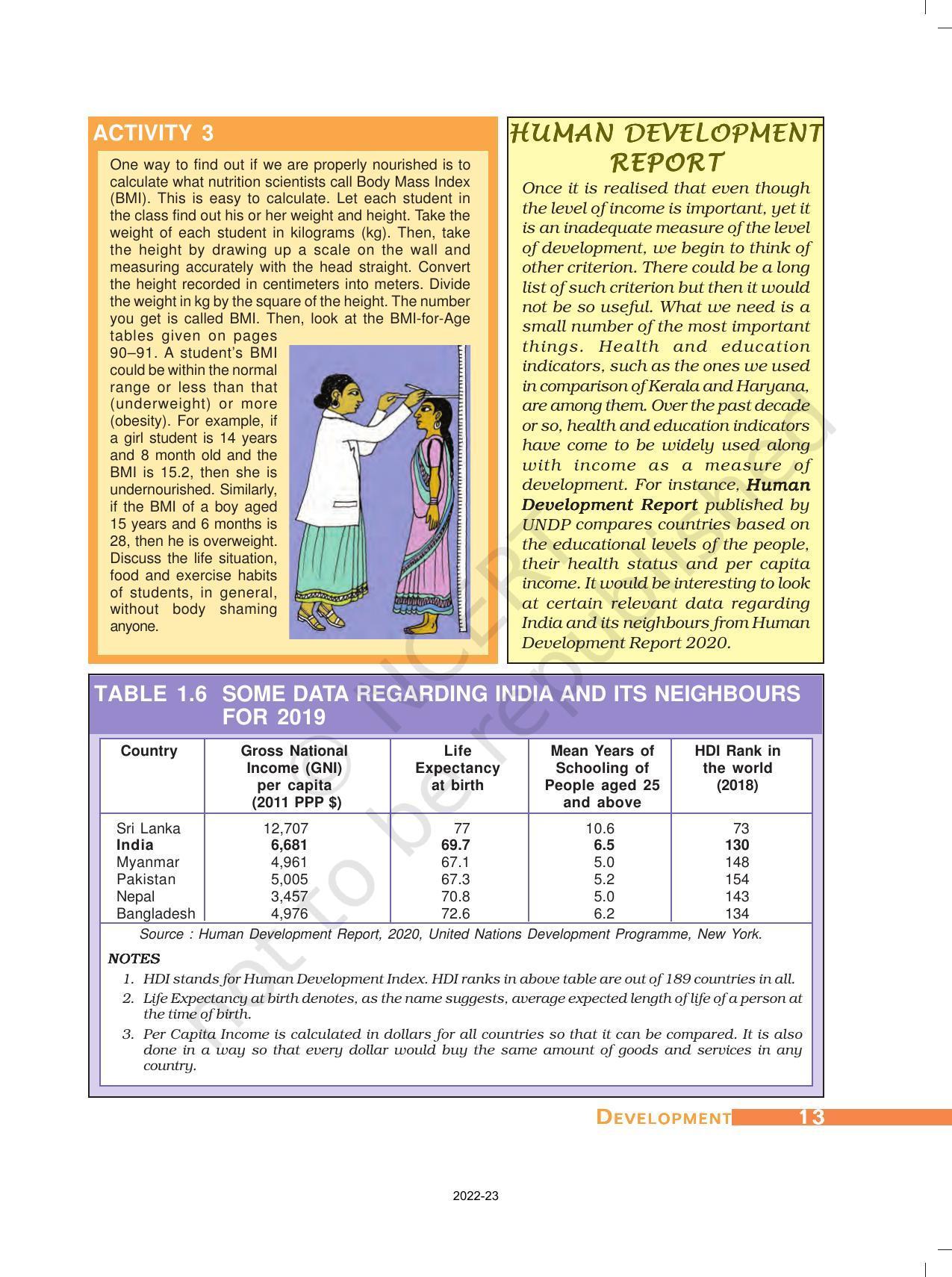 Ncert Book For Class 10 Economics Chapter 1 Development Ncert Book For Class 10 Economics Chapter 1 Development