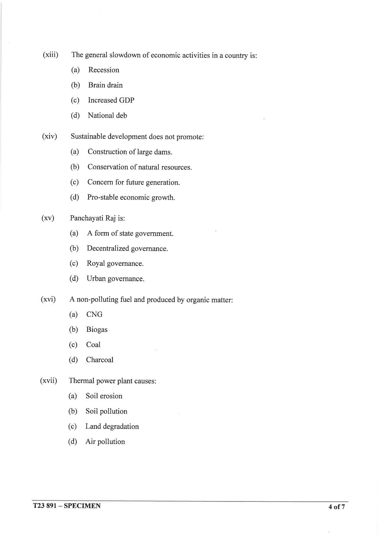 ICSE Class 10 Environmental Applications Sample Paper 2023 - Page 4