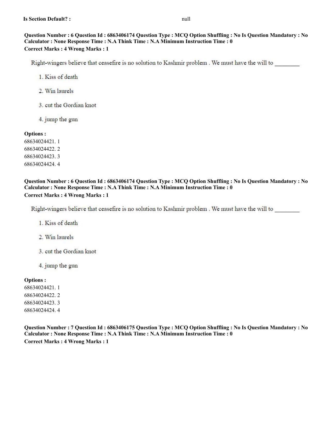 CUET PG 2023: MTQP02 – Civil, Structural & Transport Engg. (English) - Shift 3 (05-06-2023) Question Paper - Page 8