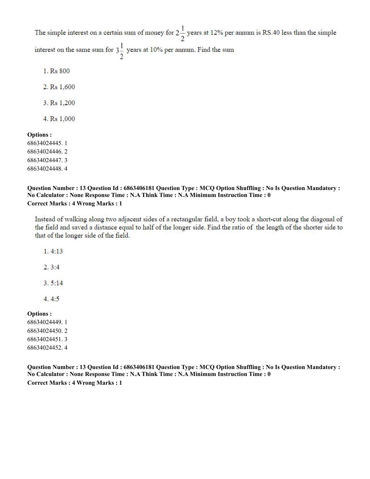CUET PG 2023: MTQP02 – Civil, Structural & Transport Engg. (English) - Shift 3 (05-06-2023) Question Paper - Page 14