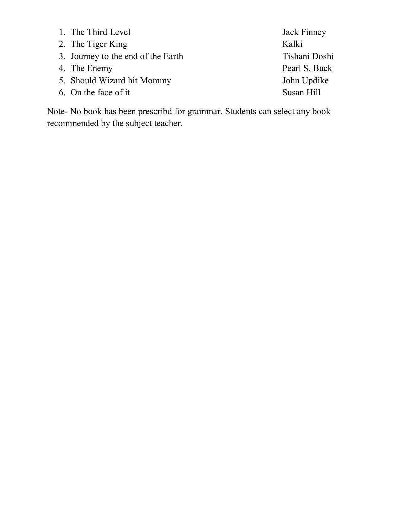 UP Board Class 12 Syllabus English - Page 3