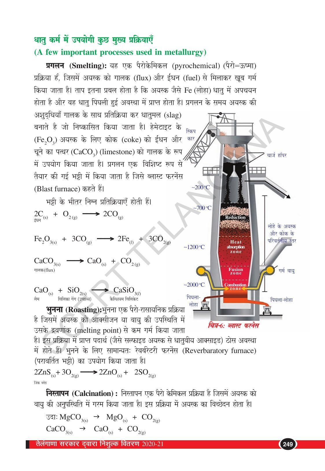 TS SCERT Class 10 Physical Science (Hindi Medium) Text Book - Page 261