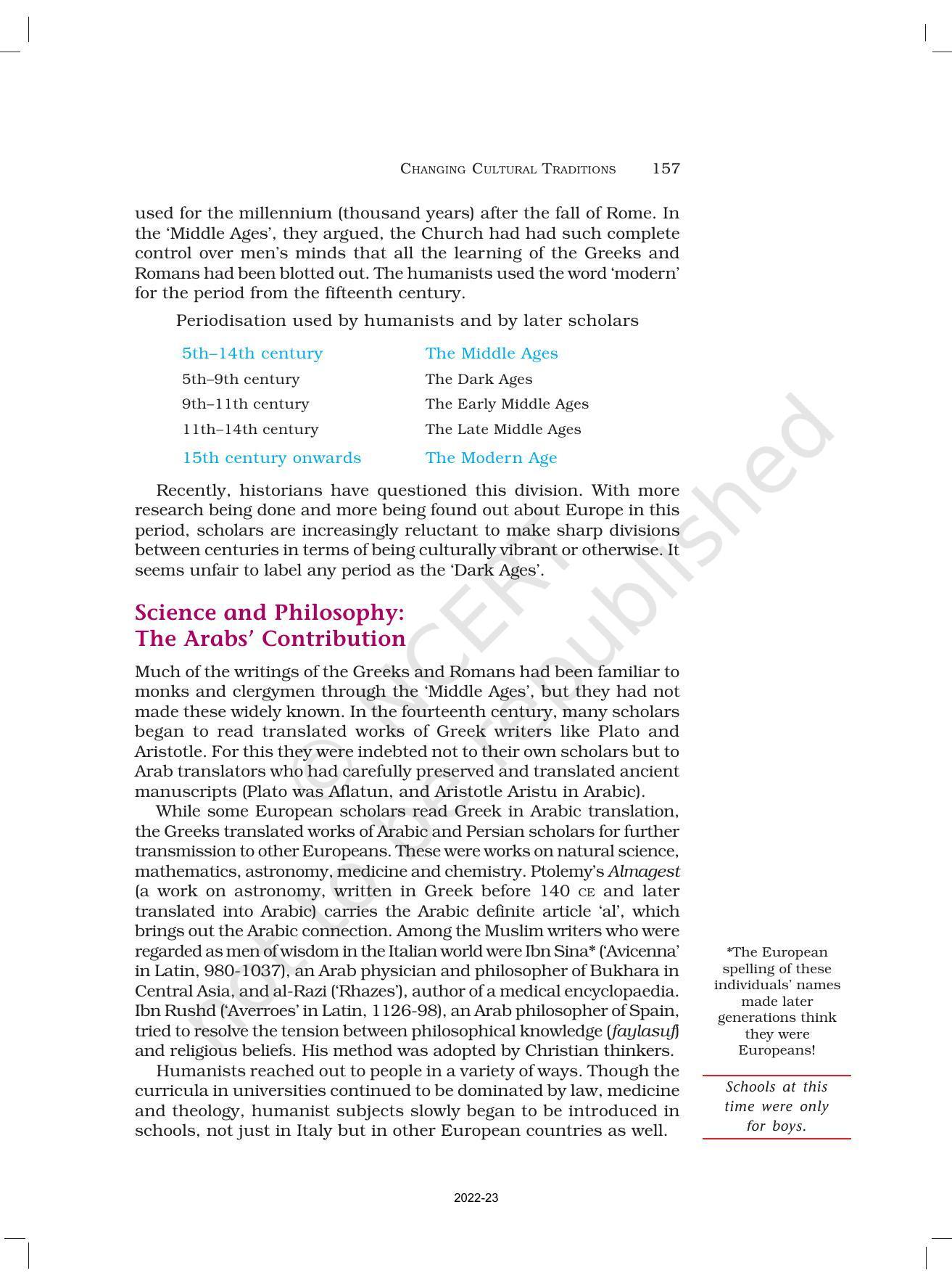 NCERT Book for Class 11 History Chapter 7 Changing Cultural Traditions - Page 6
