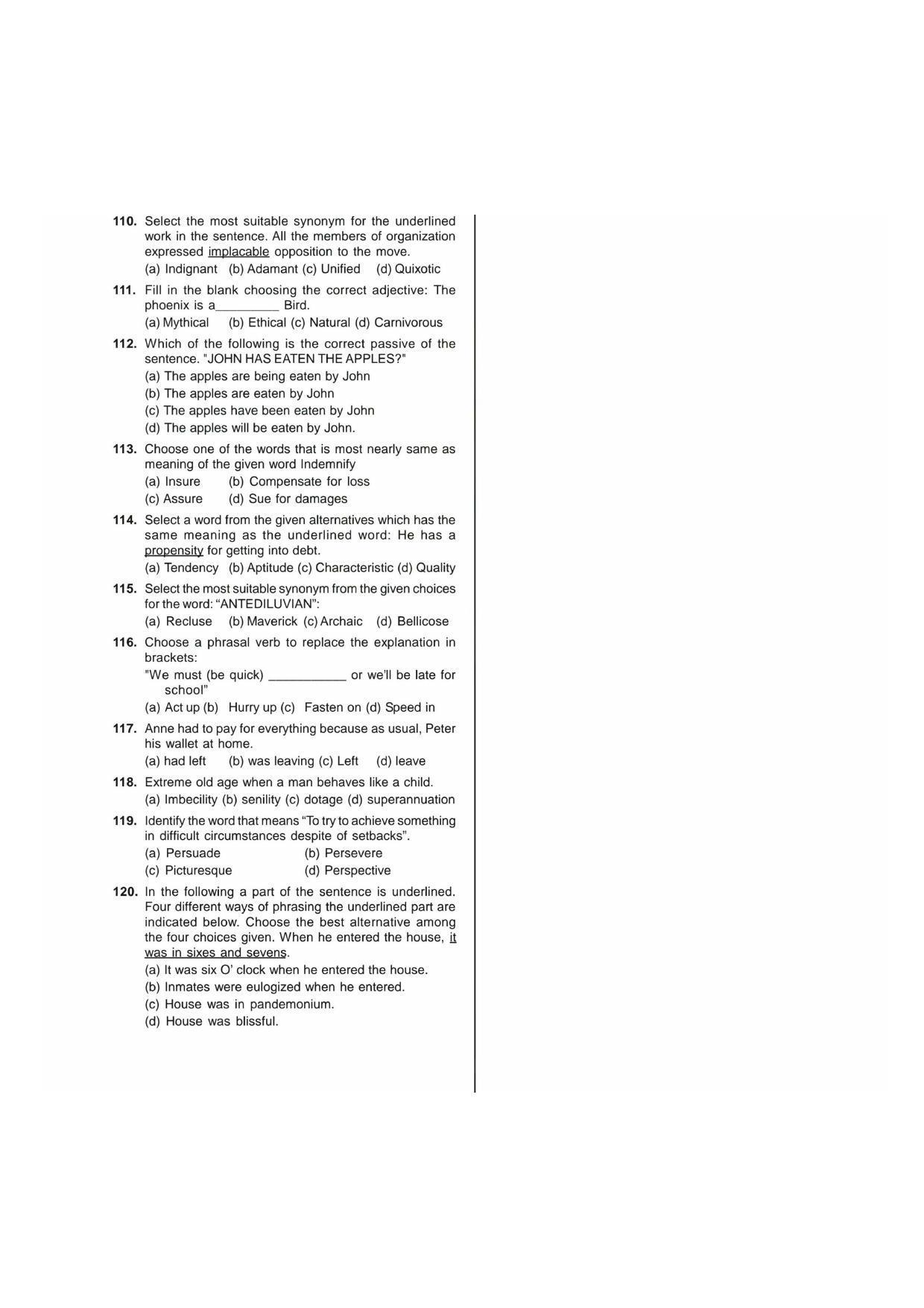 NIMCET 2019 Question Paper - Page 9