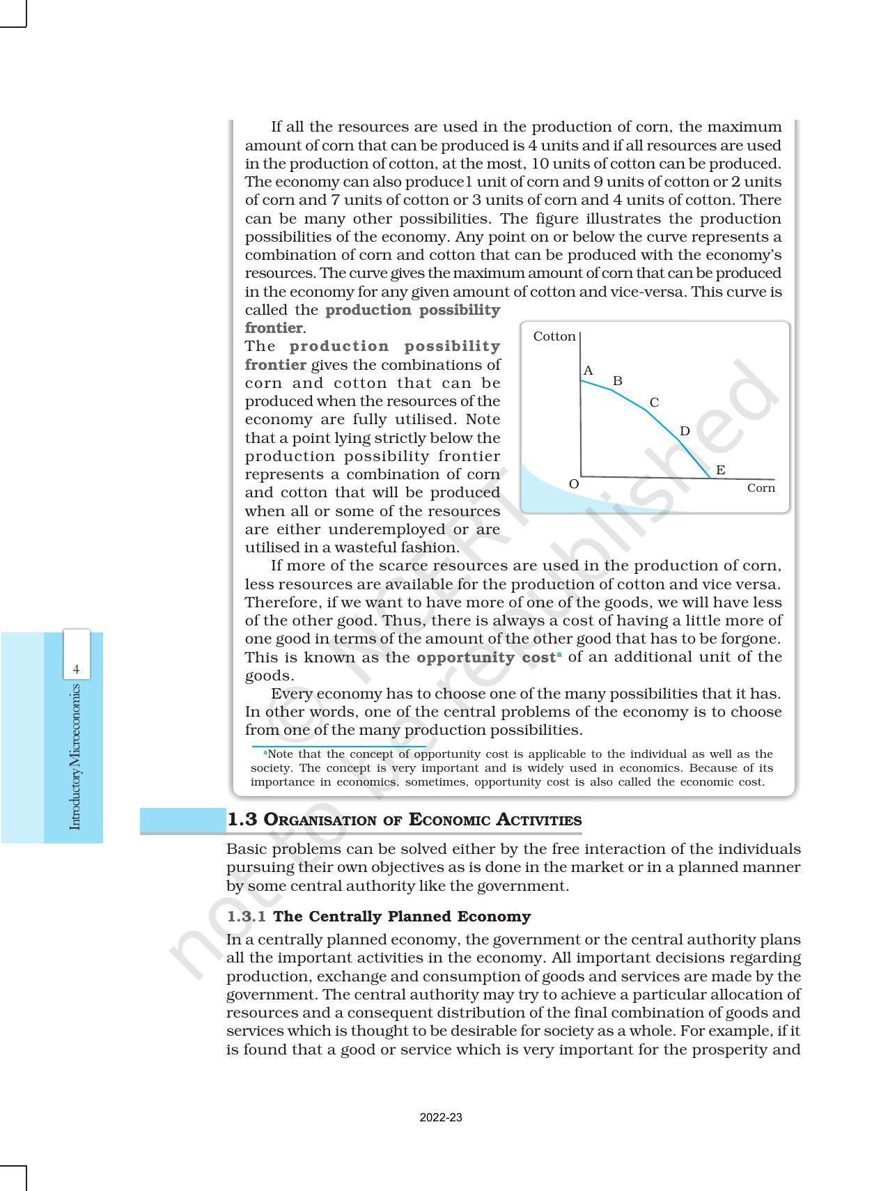 NCERT Book for Class 12 Economics (Microeconomics) Chapter 1 Introduction to Microeconomics - Page 4