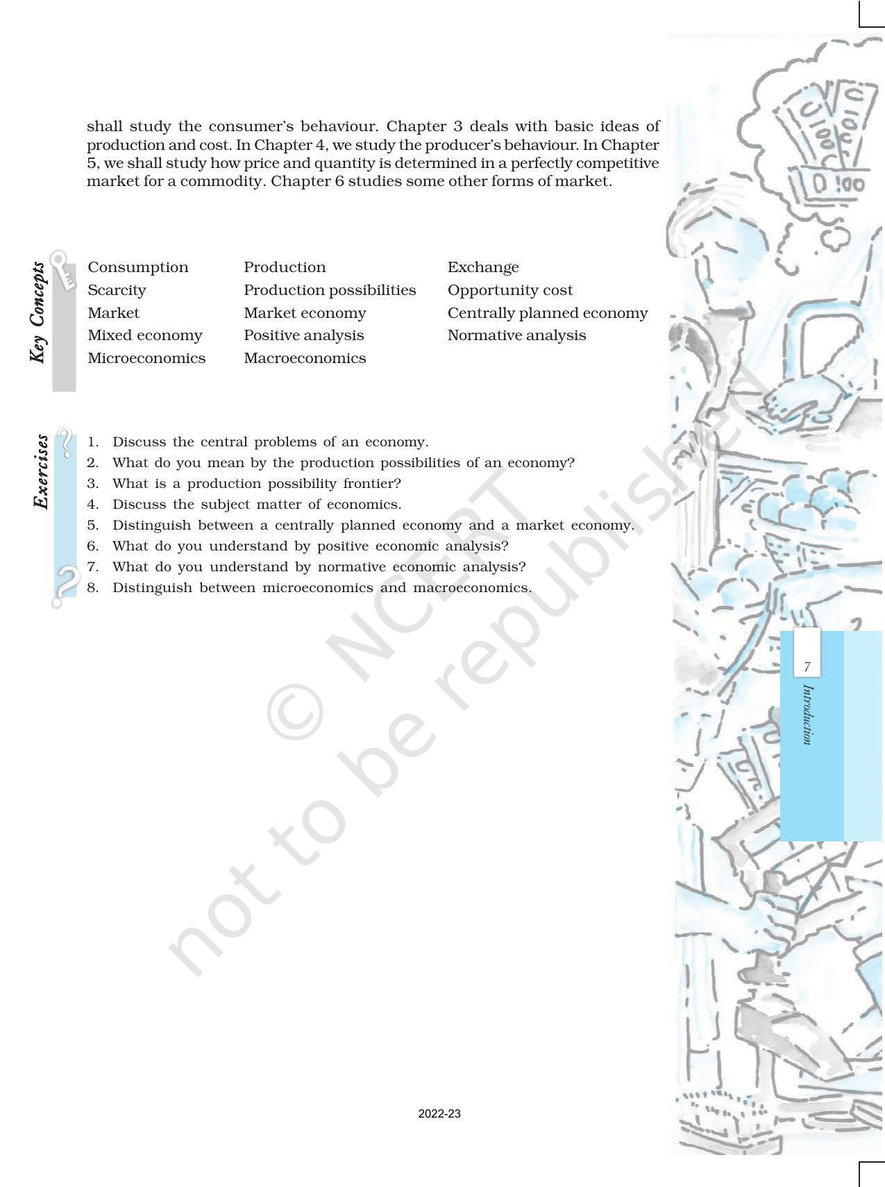 NCERT Book for Class 12 Economics (Microeconomics) Chapter 1 Introduction to Microeconomics - Page 7