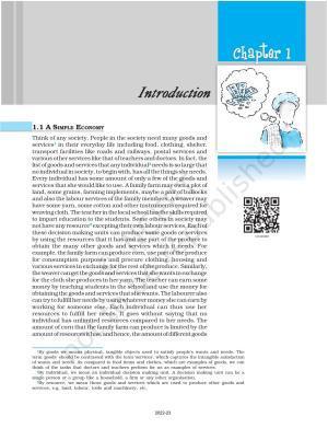 NCERT Book for Class 12 Economics (Microeconomics) Chapter 1 Introduction to Microeconomics