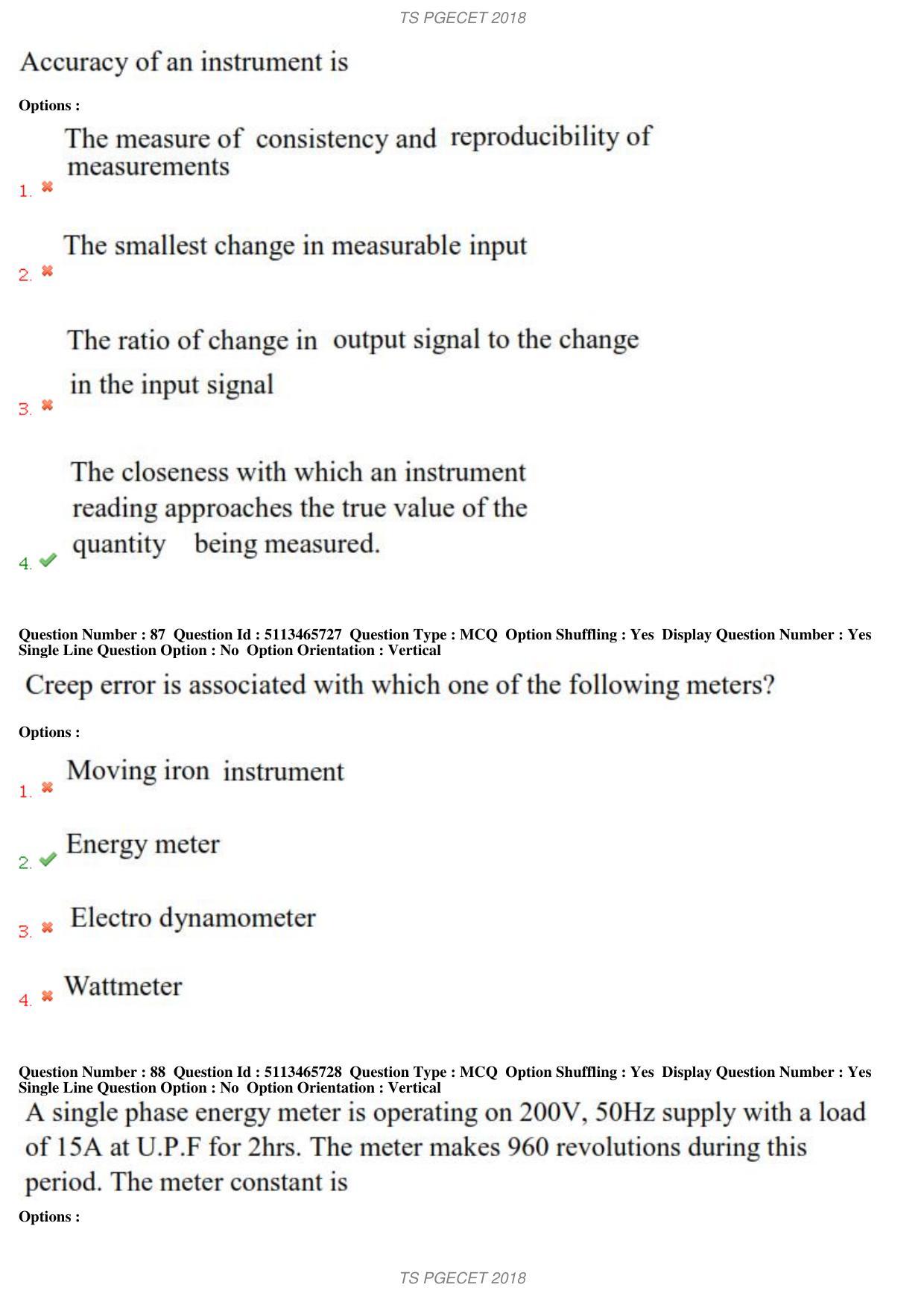TS PGECET 2018: Bio-medical Engineering Question Papers - Page 33